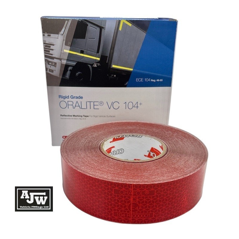 ORALITE ORAFOL 50M X 50MM YELLOW Reflective Conspicuity Tape ECE104 Truck Lorry