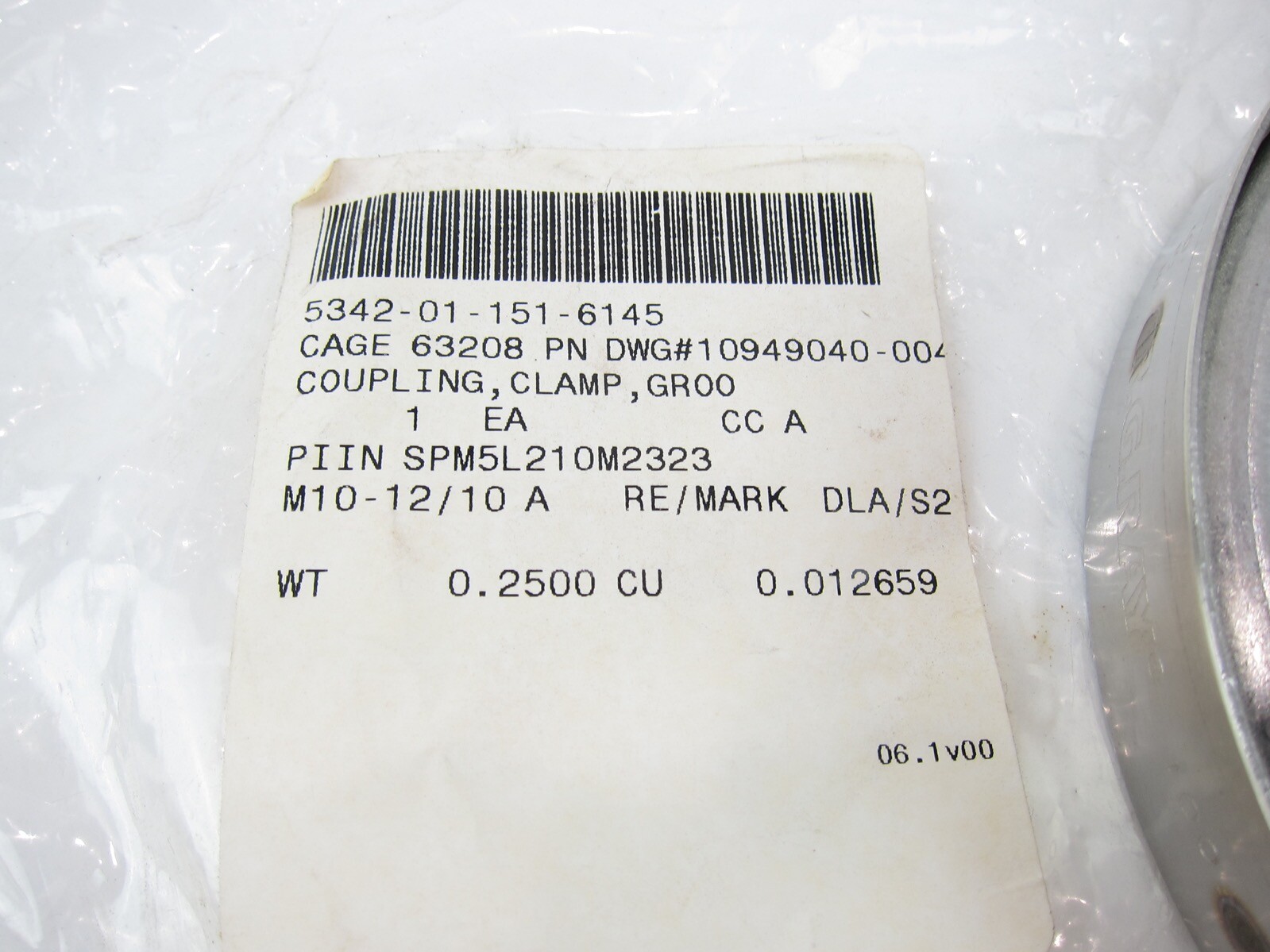 New 10949040-4 Pipe To Turbo And Manifold Clamp For M939 And M35A3