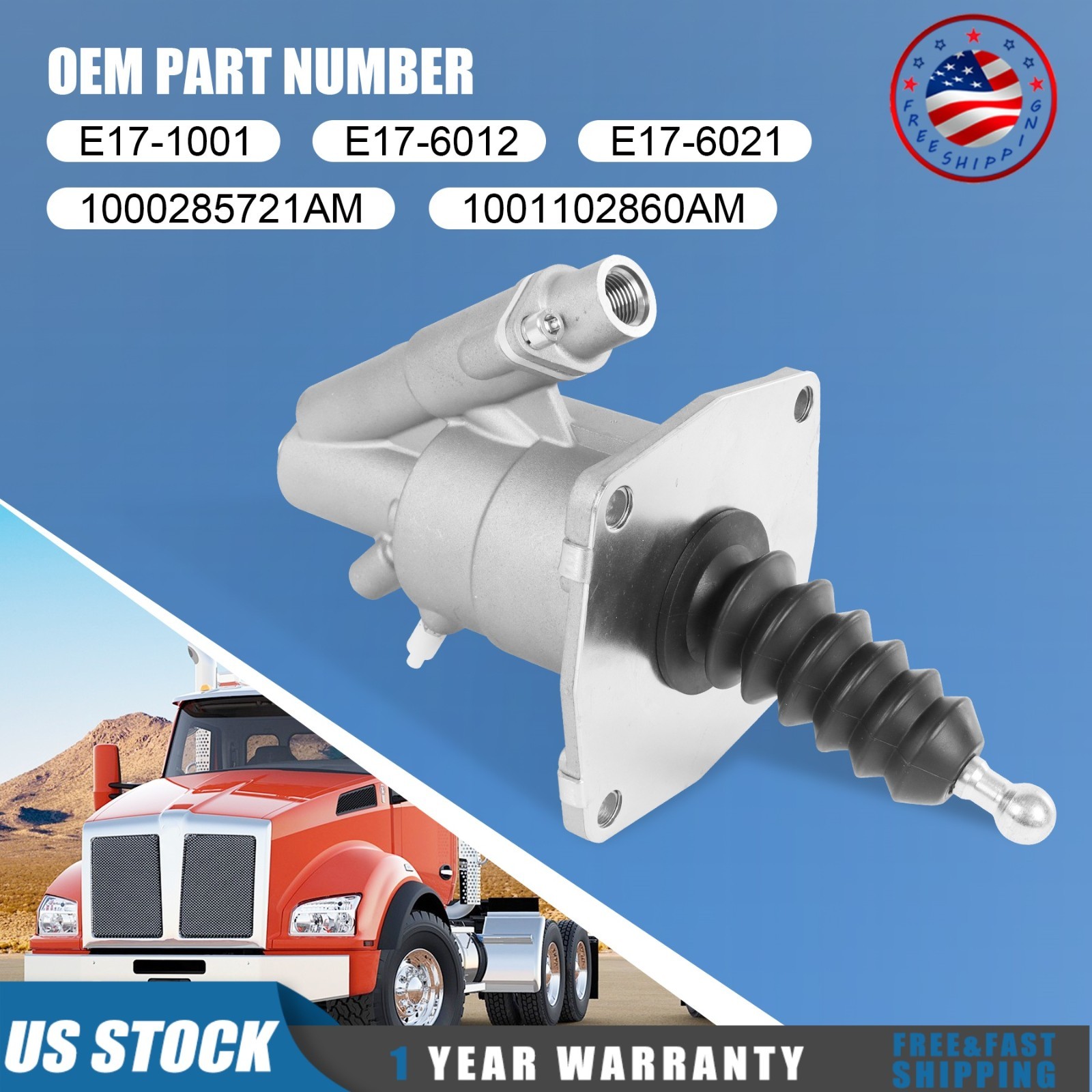NEW Clutch Servo Fit For Kenworth T680 T880 E17-6012 1000285721AM 1001102860AM
