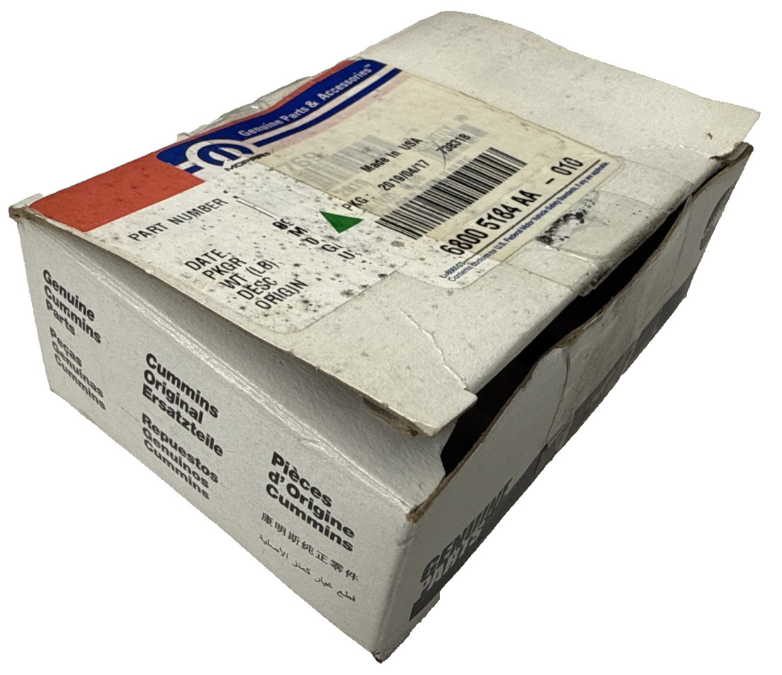 Cummins 3979769 Gasket Genuine OEM Made In USA Mopar Number 6800 5184 AA