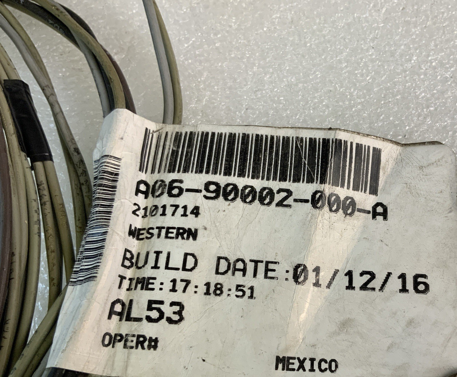 OEM FREIGHTLINER HARNESS-ATD, DASH OL, MAN REGEN P/N: A06-90002-000 NOS