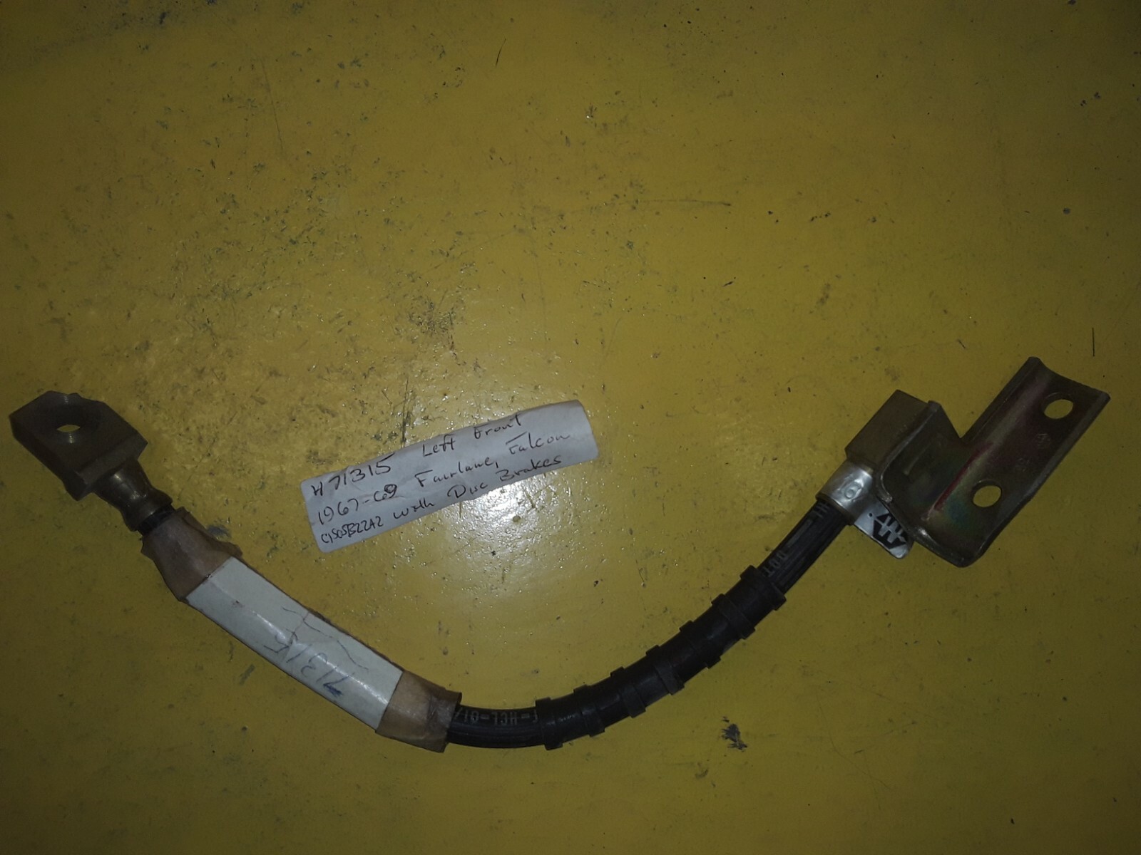 WAGNER LF BRAKE HOSE FOR FORD 1967-69 FALCON FAIRLANE F71315