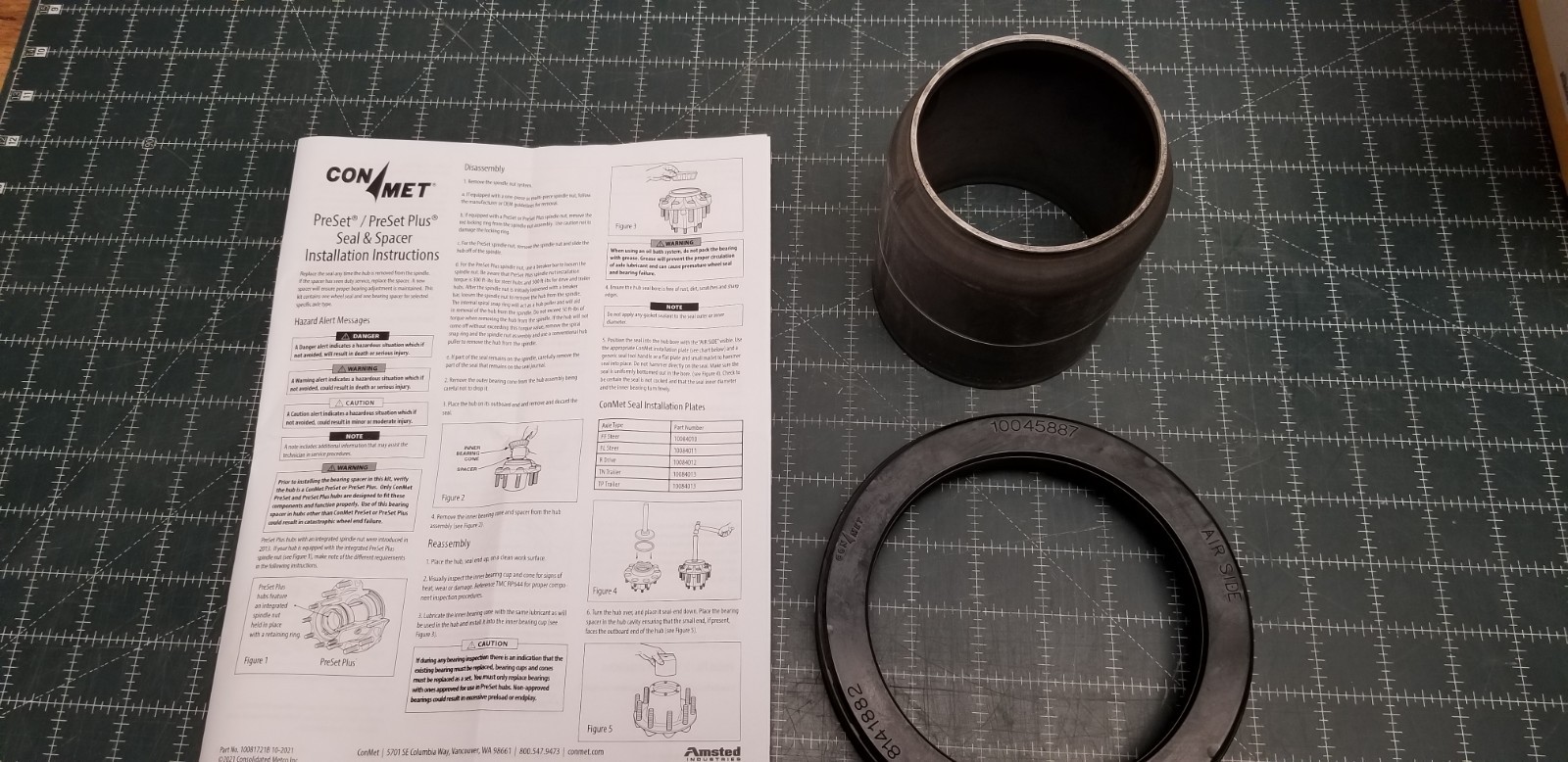Alliance Truck Parts PreSet/PreSet Plus Hub Seal And Spacer Kit ABP 10081520