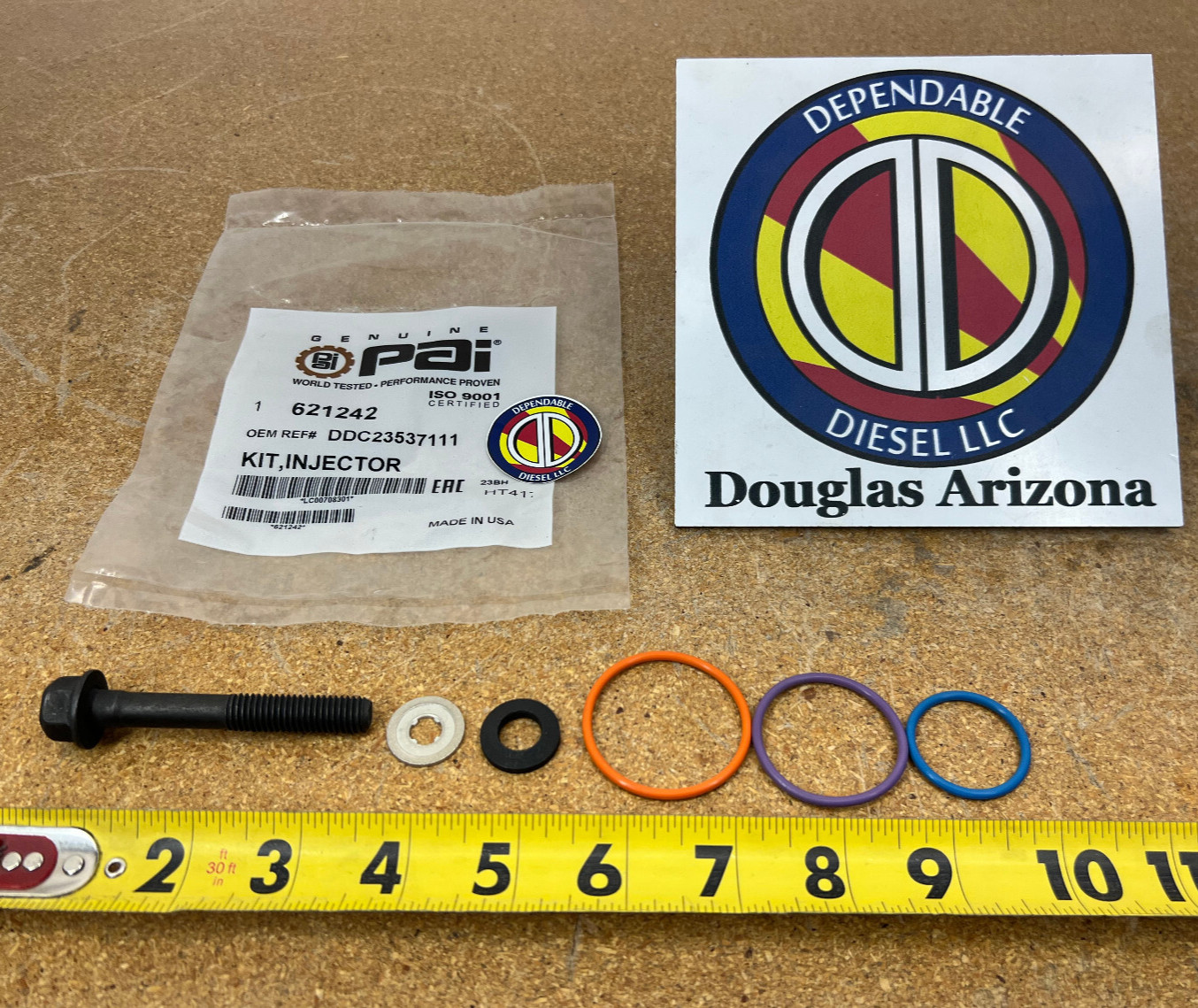 Injector O-Ring & Hardware Kit for Series 60. PAI 621242 Ref# 23537111, 23535700