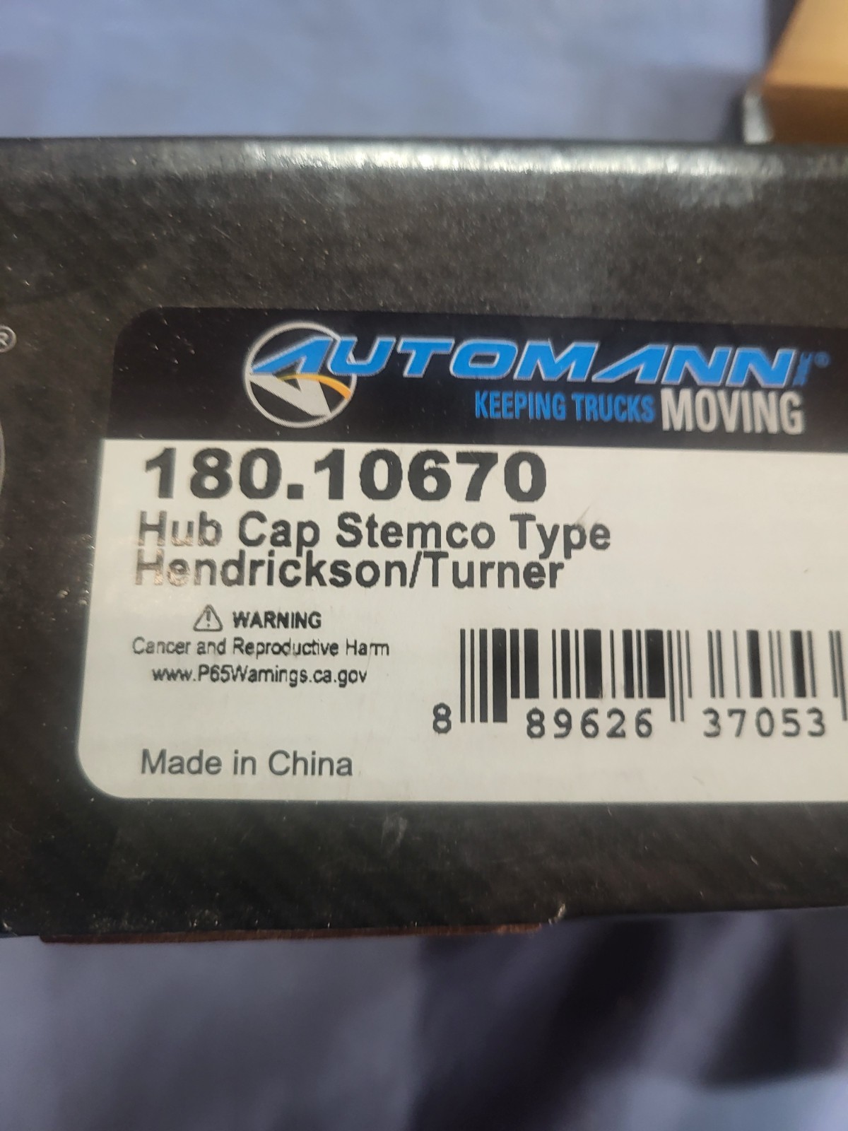 Lot of 2 Automann 180.10670 Hub Cap Stemco Type Hendrickso