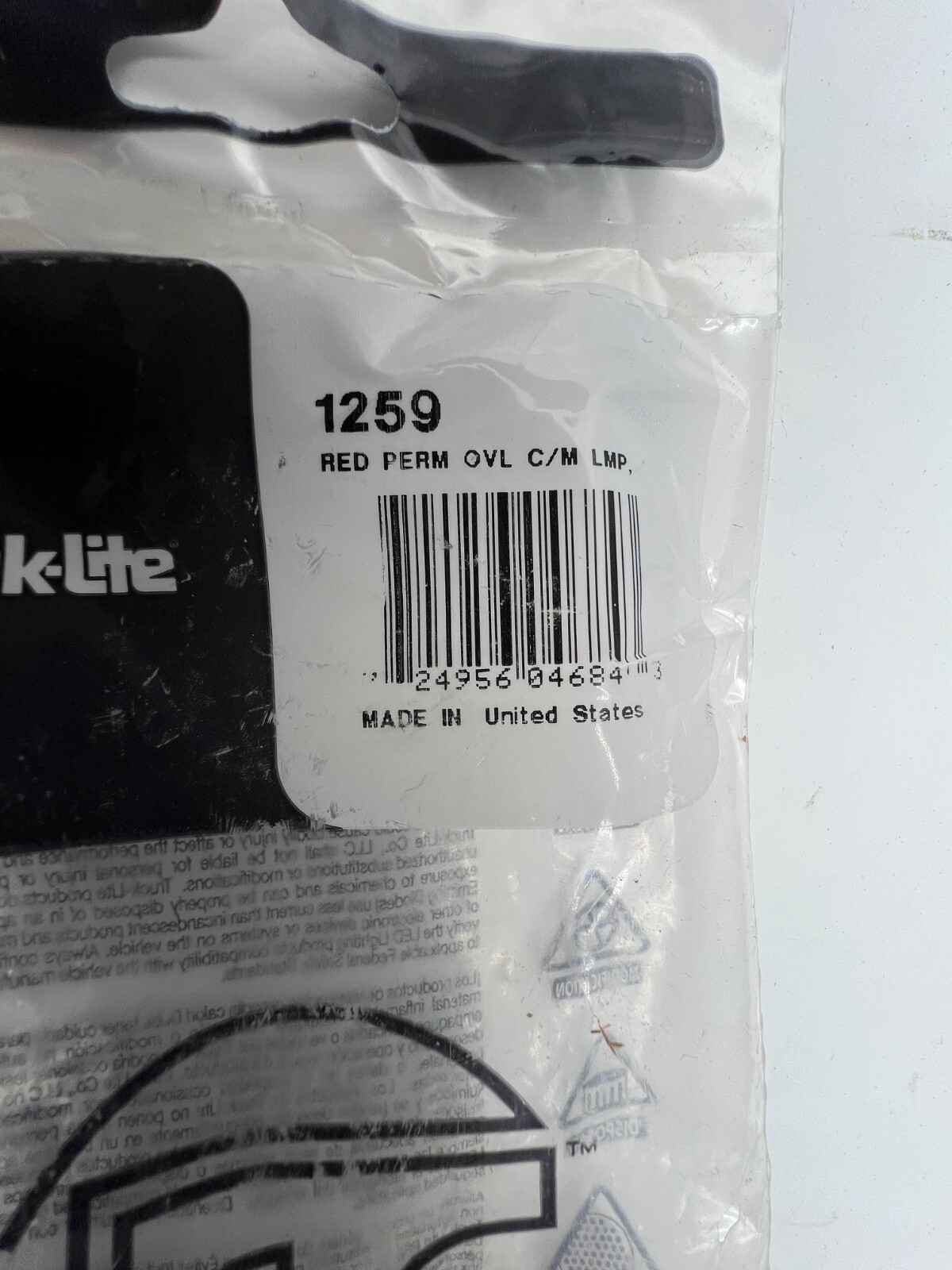 (QTY 5) OEM Truck Lite 1259 Signal Stat Marker Clearance Light , Hardwired
