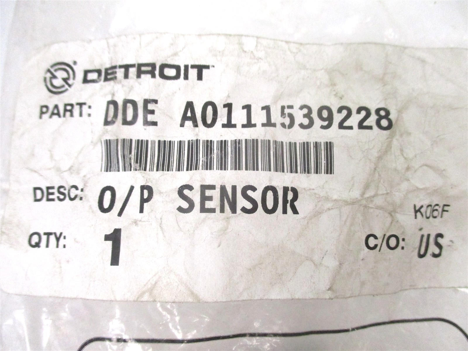 A0111539228 NEW GENUINE OEM DETROIT DIESEL DELTA OIL PRESSURE SENSOR