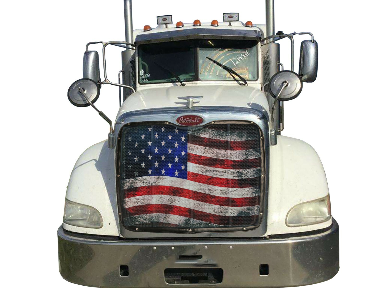 Designer “Old Glory” Mesh Bug Screen Peterbilt 384/386