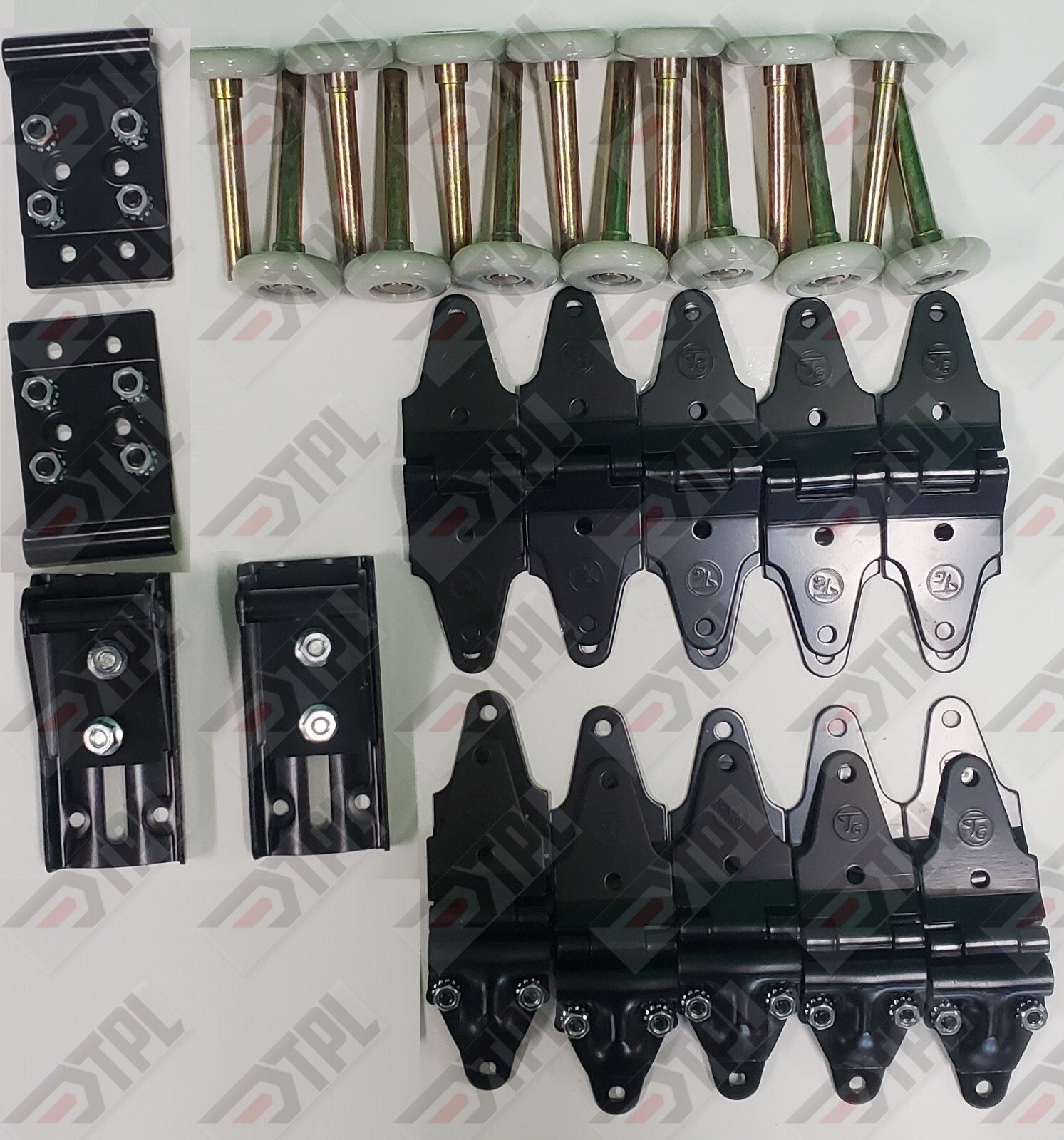 38 pack – Whiting Overhead Truck Door Kit ALL Hinges + 2″ Rollers – Morgan Todco