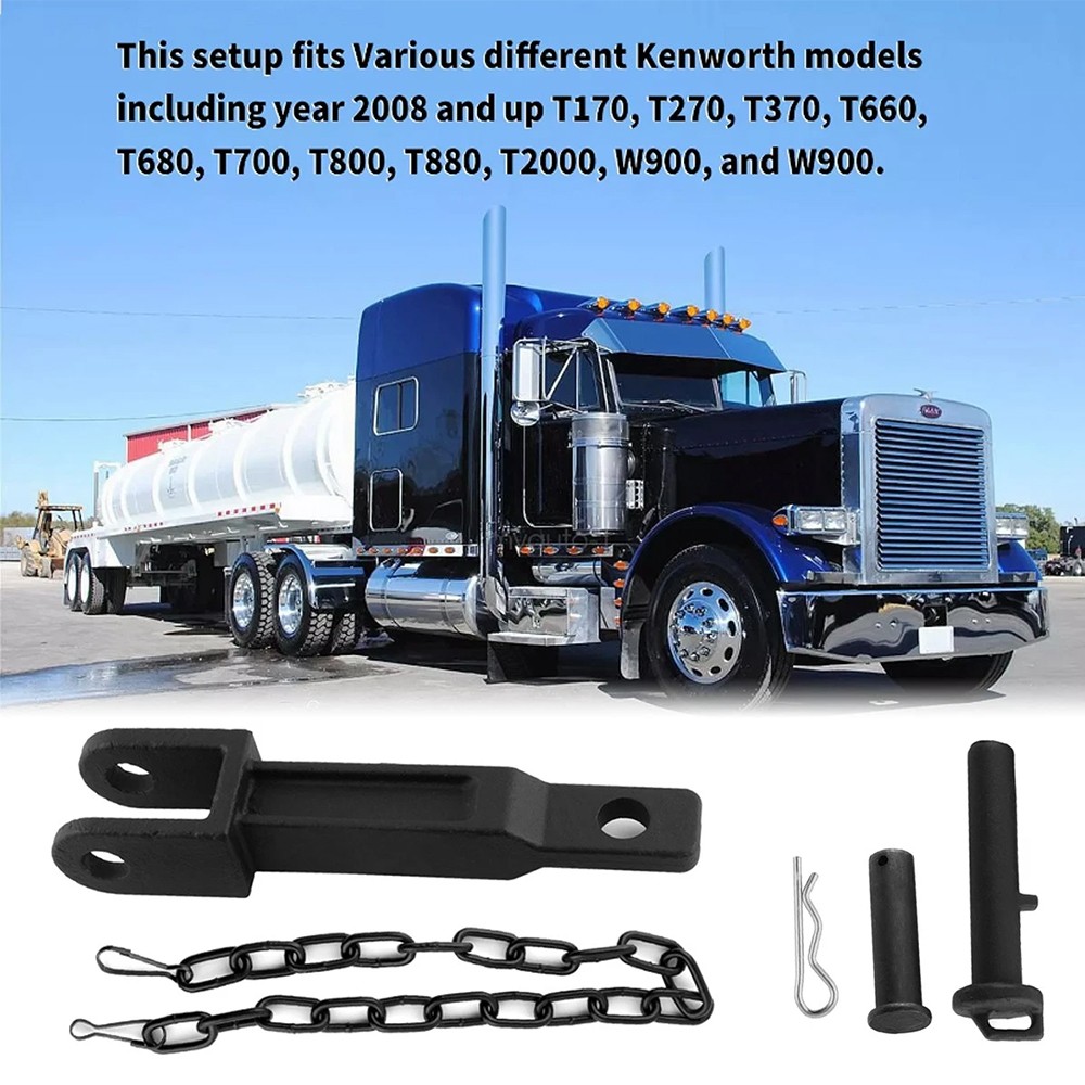 2 Sets of A20-6014 Tow Hook For Kenworth Peterbilt With Pull Pins and Frame Pins