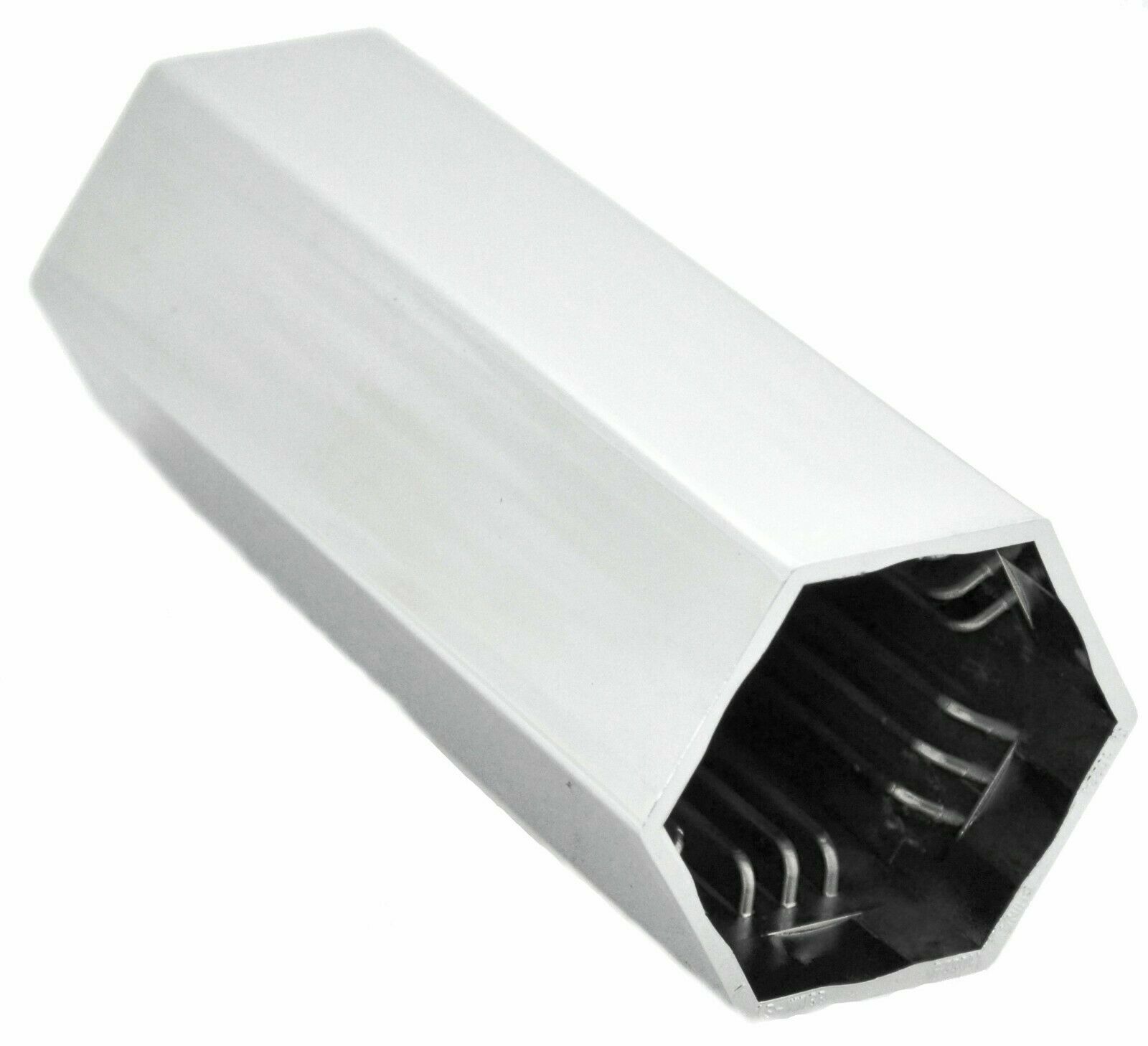 10224 Hex Flat Top Chrome Plastic 33mm Lug Nut Cover Push-On (Set of 10)