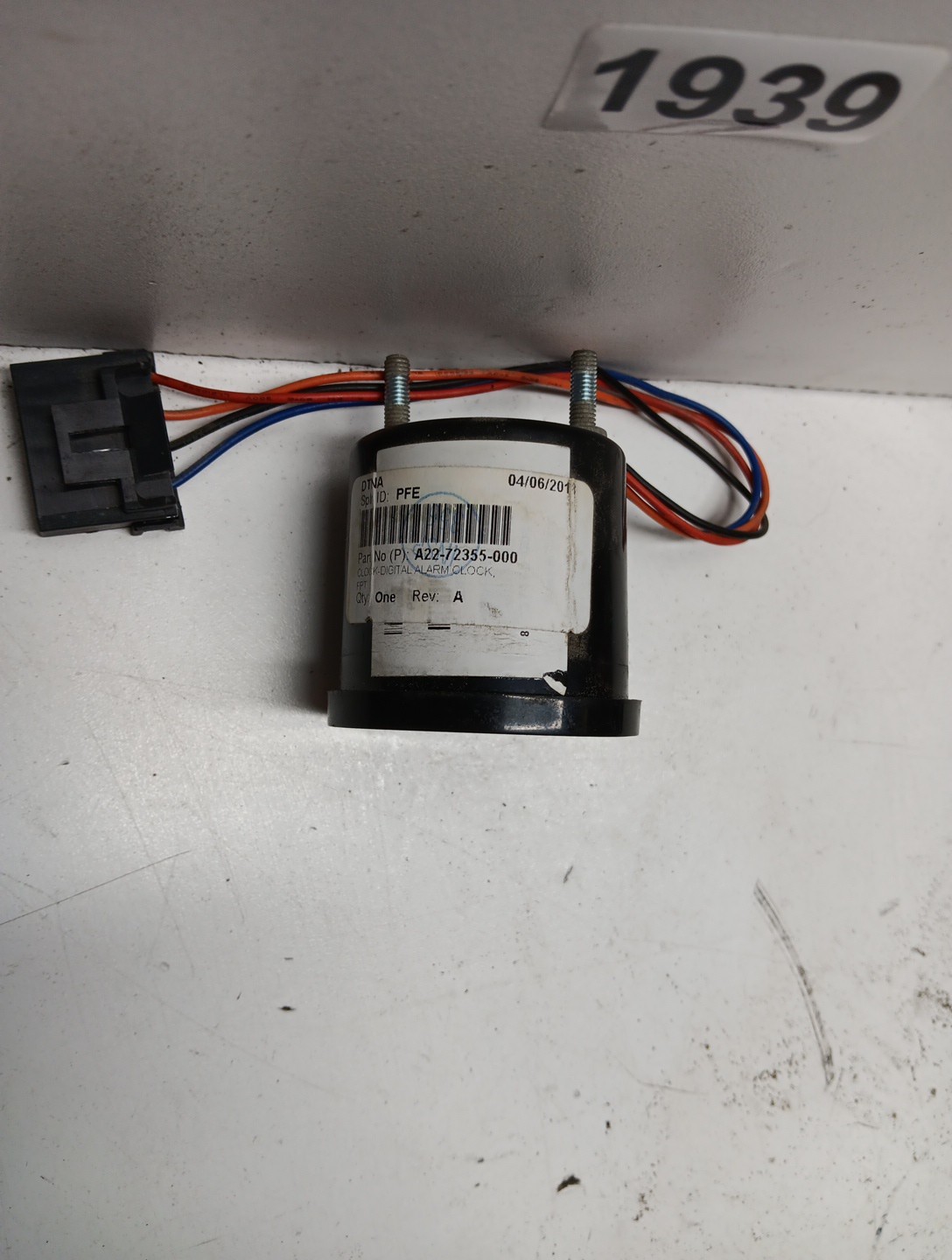 FREIGHTLINER DIGITAL ALARM CLOCK A22 72355 000, Item #1939