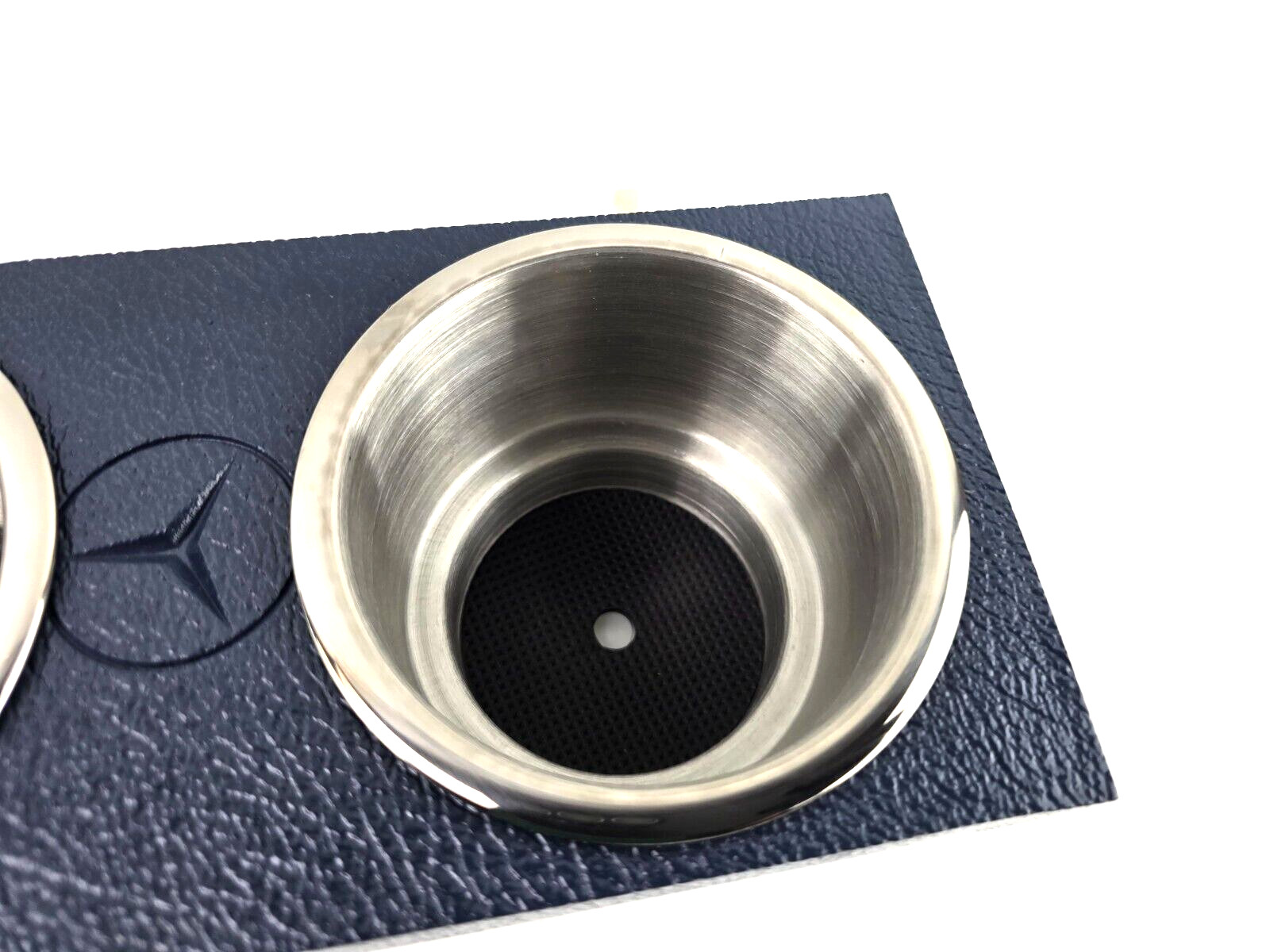 Mercedes Benz Center Console Cupholder – W107 & W126 – Navy Blue *Cracked Bottom