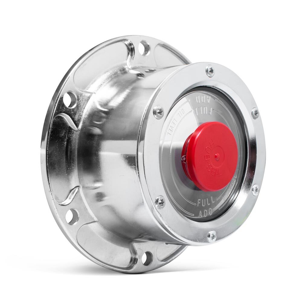 Chromed Six Hole Hub Caps with Gasket Replaces Stemco 300-4009 & 340-4009