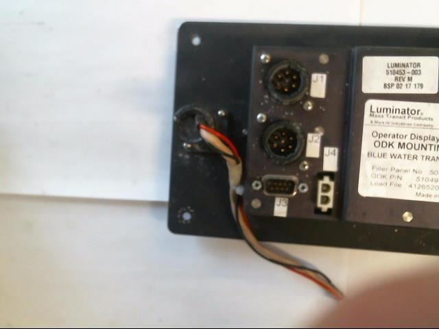 luminator, 510453-003, pn. 510496001, Operator dISPLAY & kEYBORD