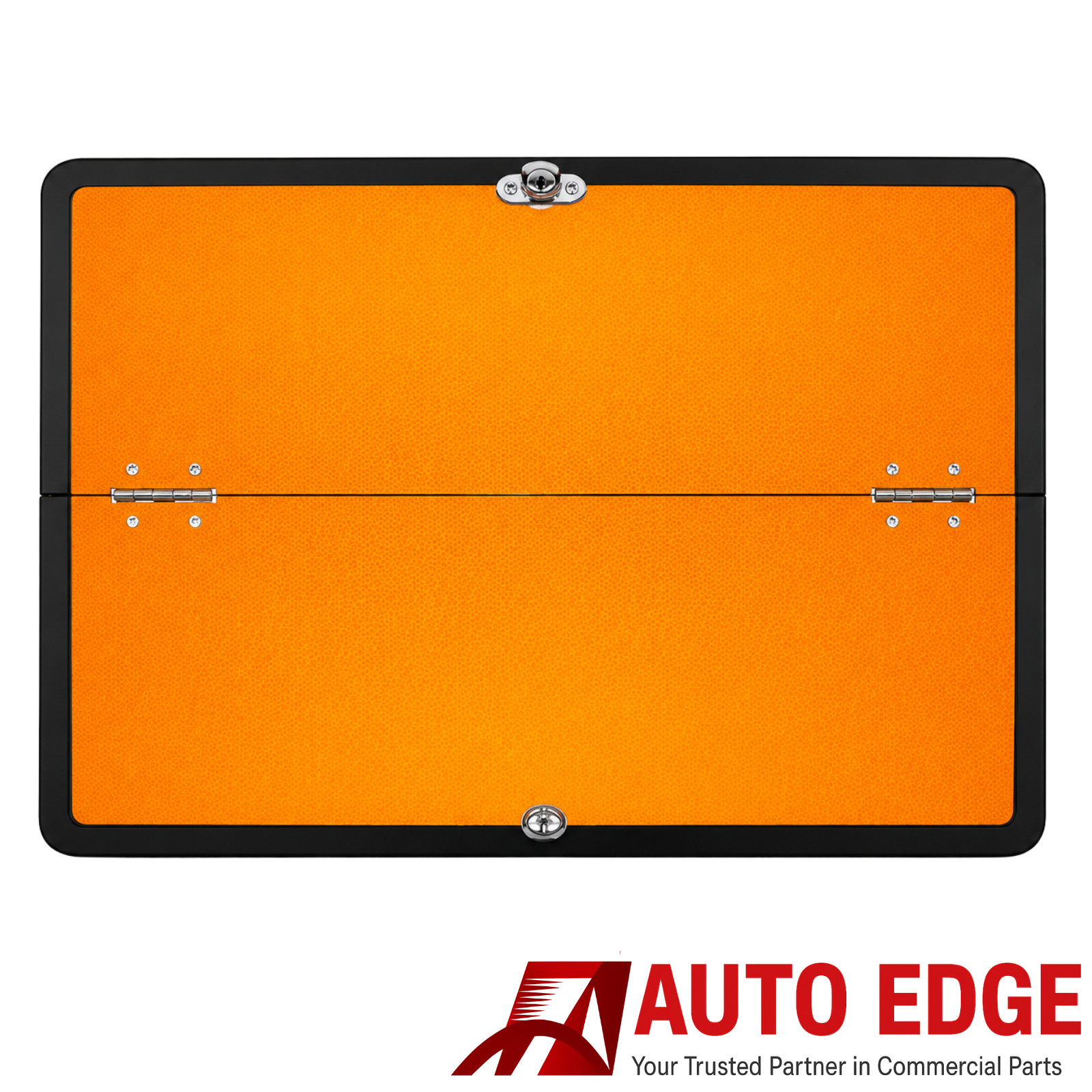 HORIZONTAL Folding Hazchem Plate 300x400mm | Aluminium | Twist Lock Clip | ADR