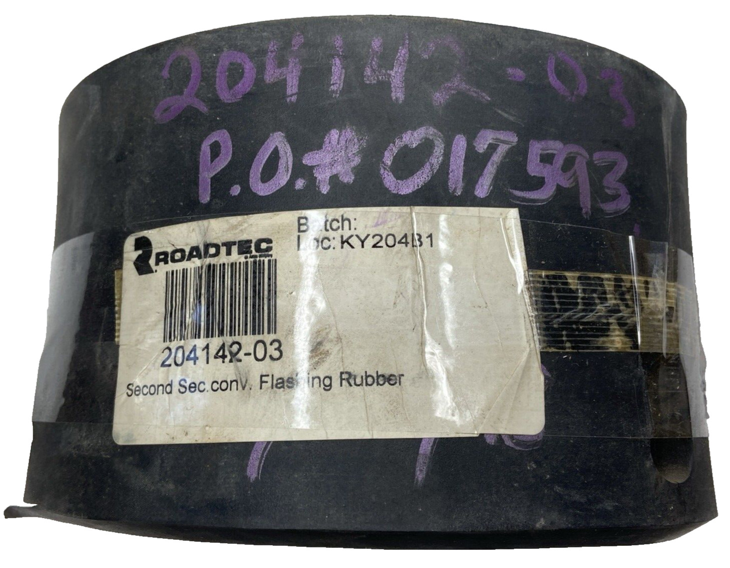 Roadtec 204142-03 Original Head Pully Flashing Rubber Slight Cracking in Rubber