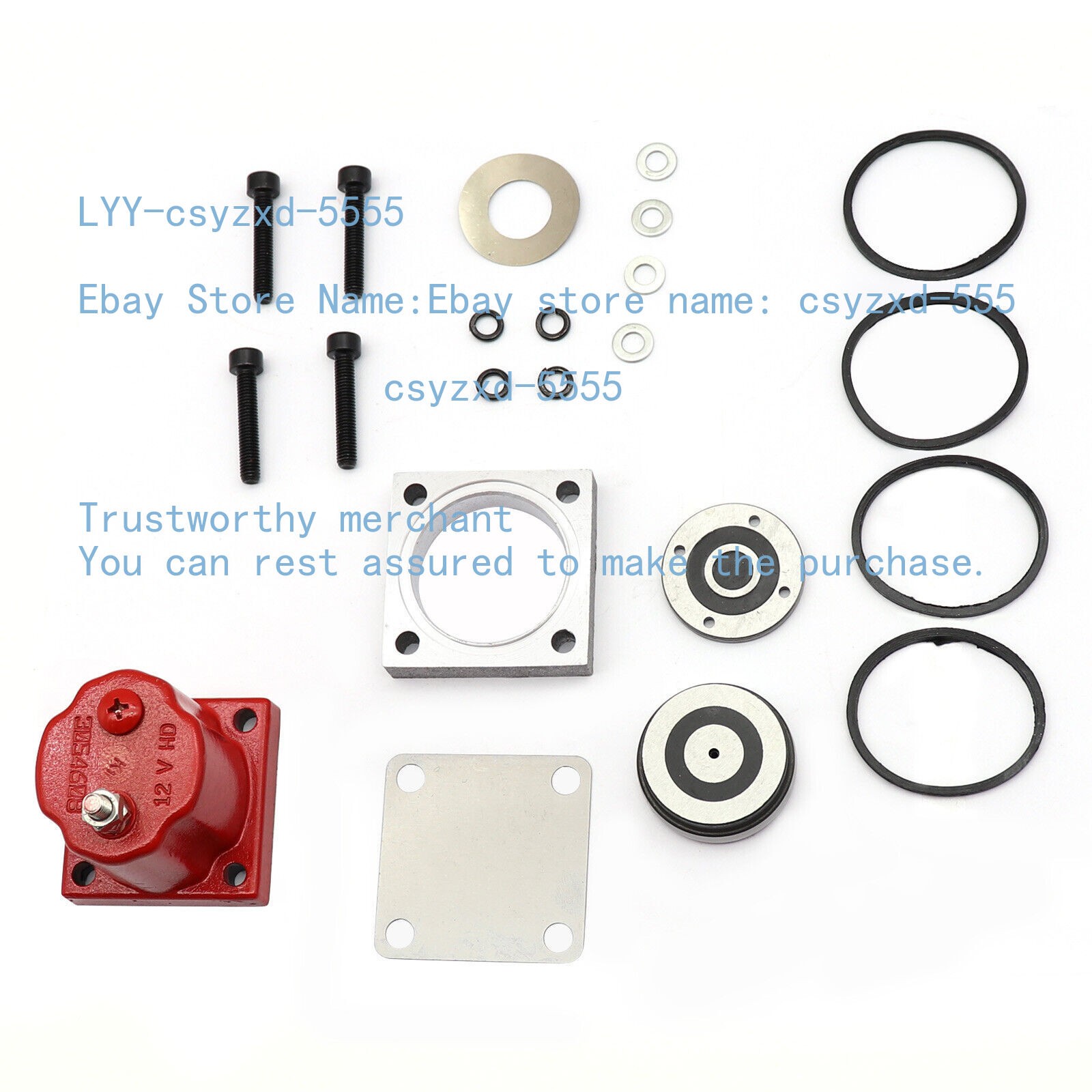 Fuel Shutoff Valve Set Fits for Cummins N14 180204 209940 3054608 Solenoid New