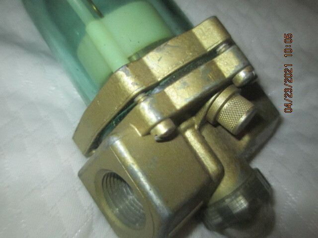Norgren Micro-Fog Hydraulic Fuel Pump FILTER Green Polycarbonate Safety Bowl