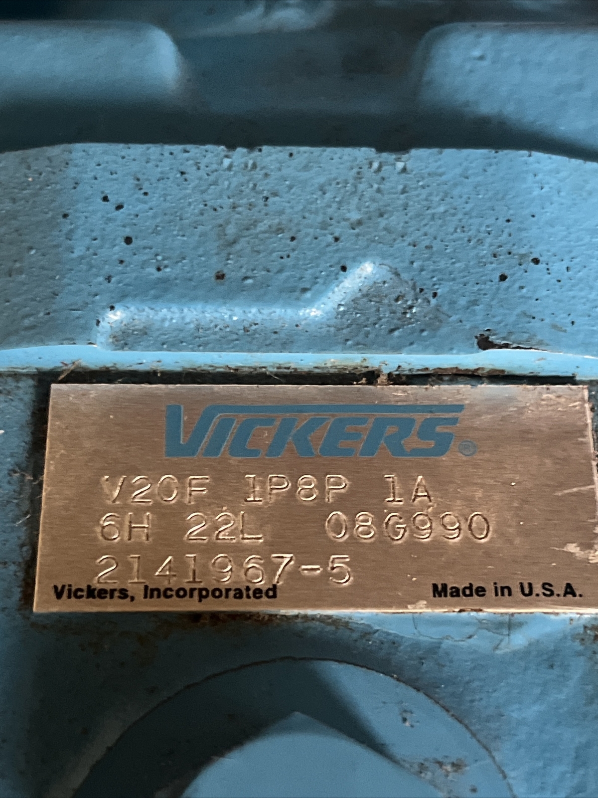 NOS VICKERS V20F 1P8P 1A6H 22L 02-141967-5 STYLE VANE PUMP