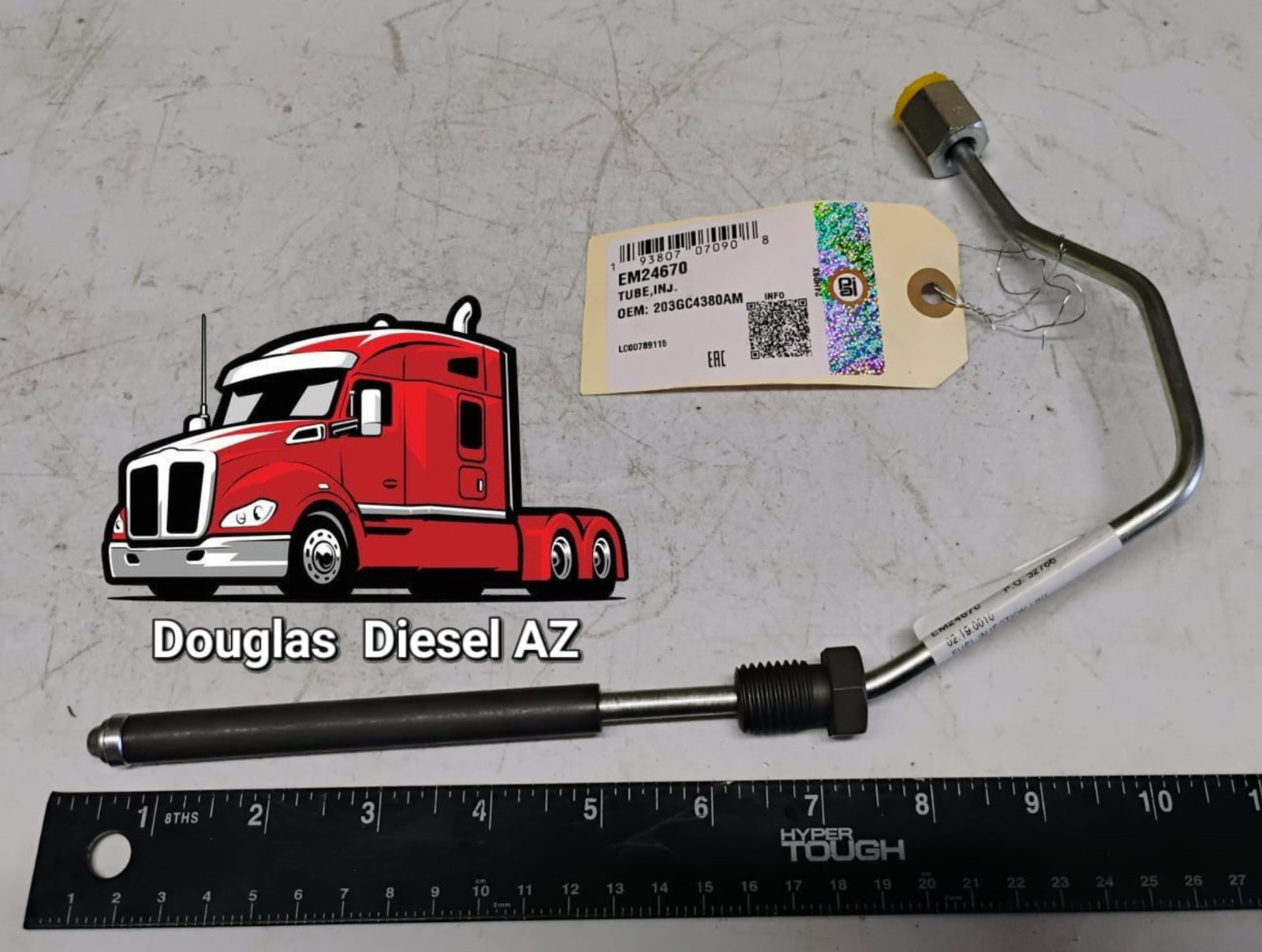 FUEL INJECTION TUBE for Mack E-Tech. PAI # EM24670. Ref.# 21088818 203GC4380AM