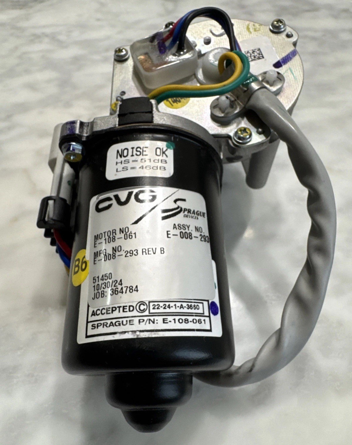 Genuine Volvo VNL OEM Windshield Wiper Motor E-008-293, 85150366, 78746824