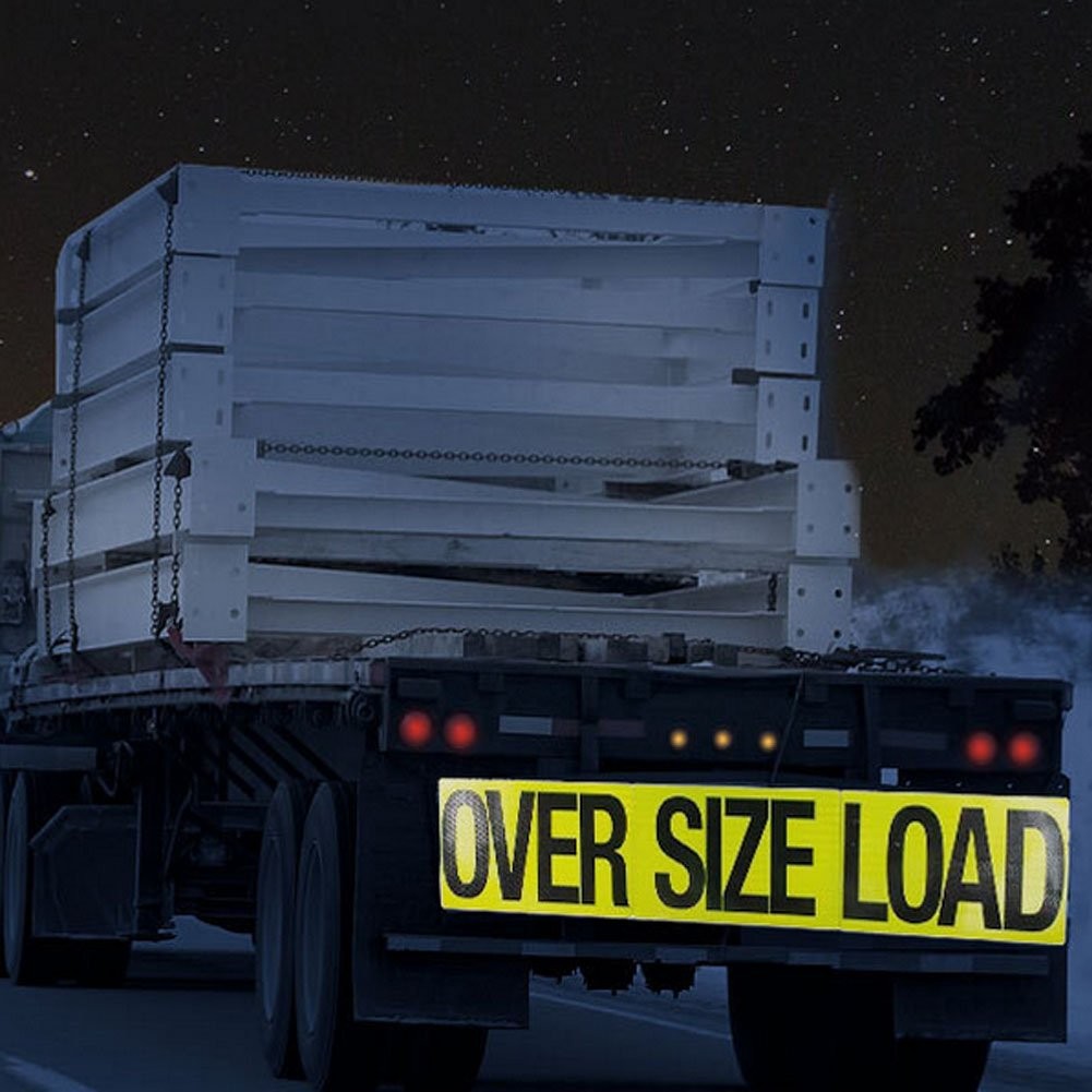 12″x60″ 3 piece Magnetic Oversize Load Sign for Escort/Pilot Car ~ Truck Safety