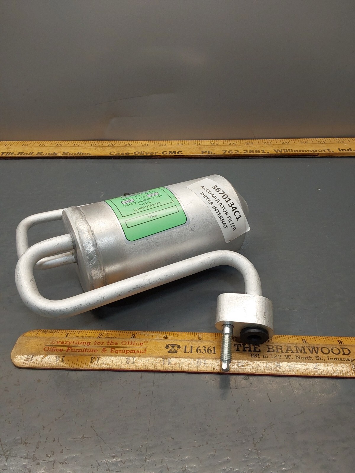 NOS International 3670134C1 A/C Receiver Dryer R-134a Prostar Workstar Terrastar