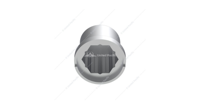 15/16″ x 1-3/16″ Chrome Plastic Flat Top Nut Covers – Push-On (10-Pack)