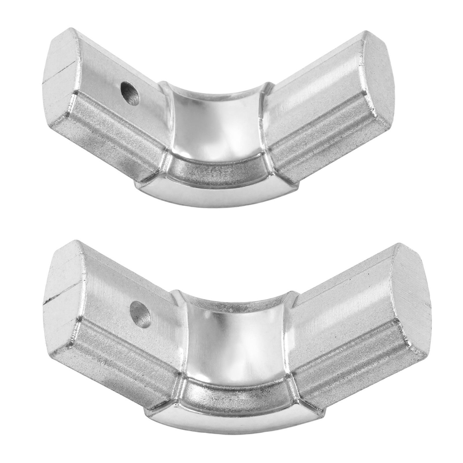90 Degree Aluminium Dump Truck Tarp Arm Corner with Pre-Drilled Holes 2 Pack