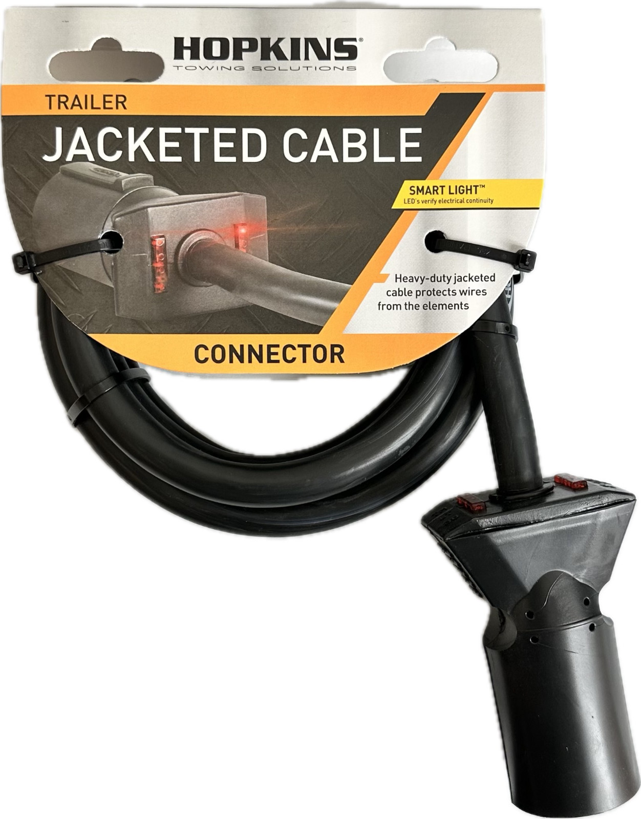Hopkins 20286 LED Test 7 Blade Molded Connector w/ Cable 6′ (New/Unused)