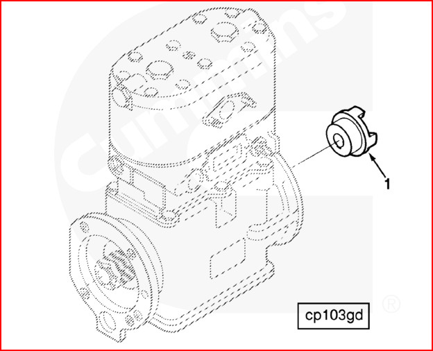 CUMMINS 20SPL_HUB 208755