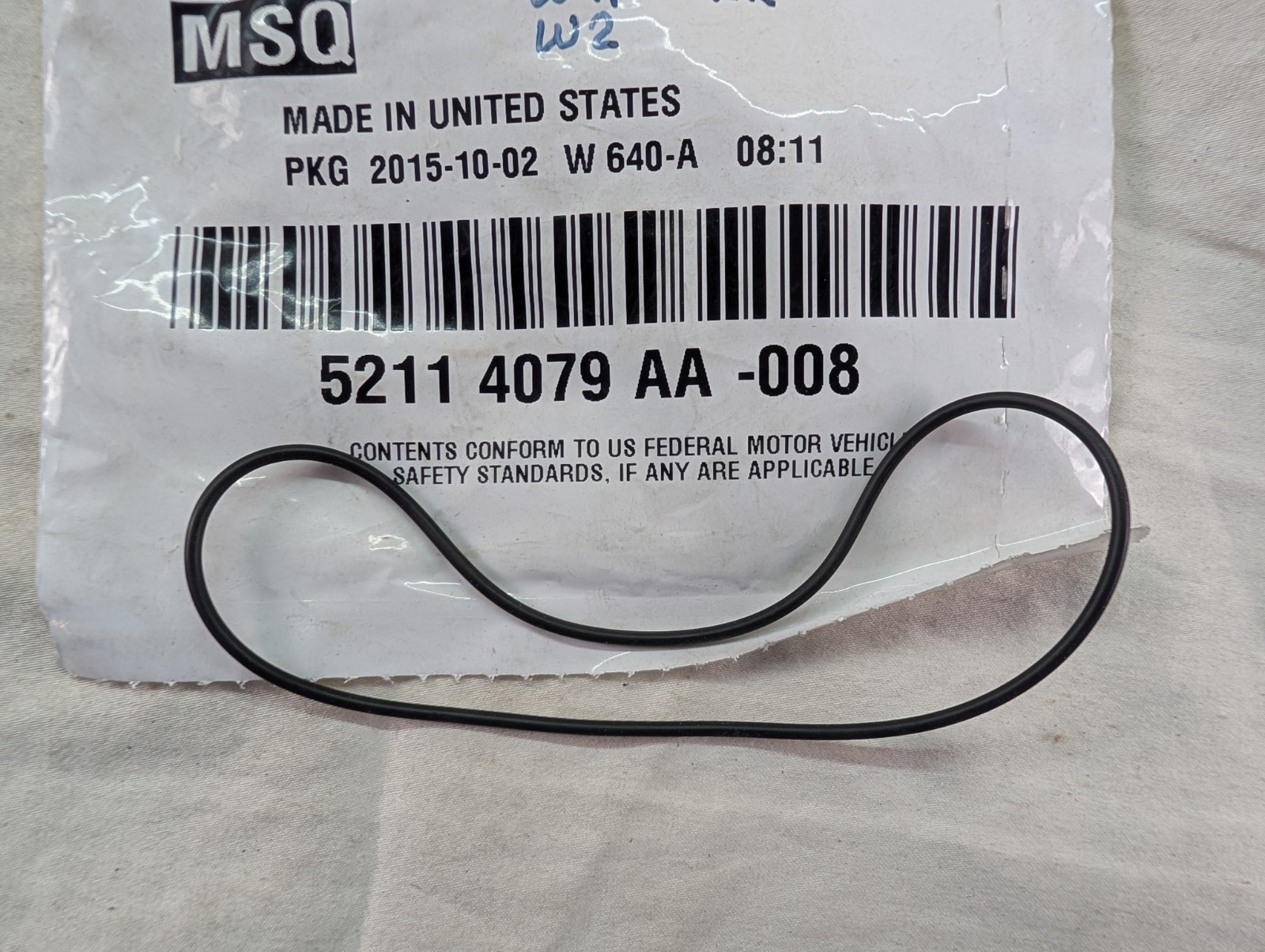 New OEM Mopar O Ring Mounting 52114079AA, Sold Individually