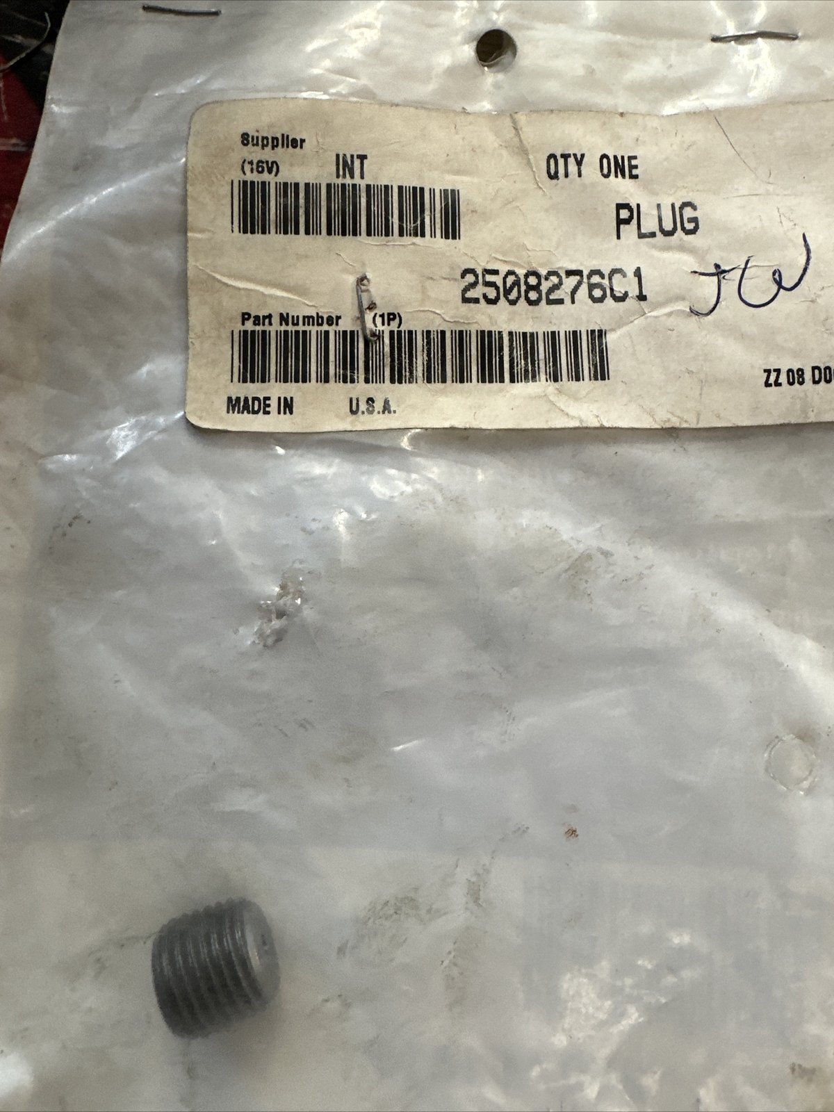 Meritor 2508276c1 – international plug spl hex recess 1/4-18npt