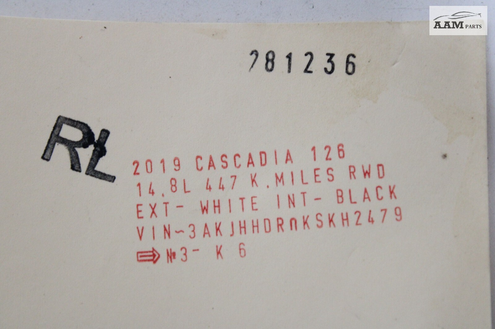 2018-2024 FREIGHTLINER CASCADIA REAR LEFT SLEEPER BUNK NET BELT RECEIVER OEM