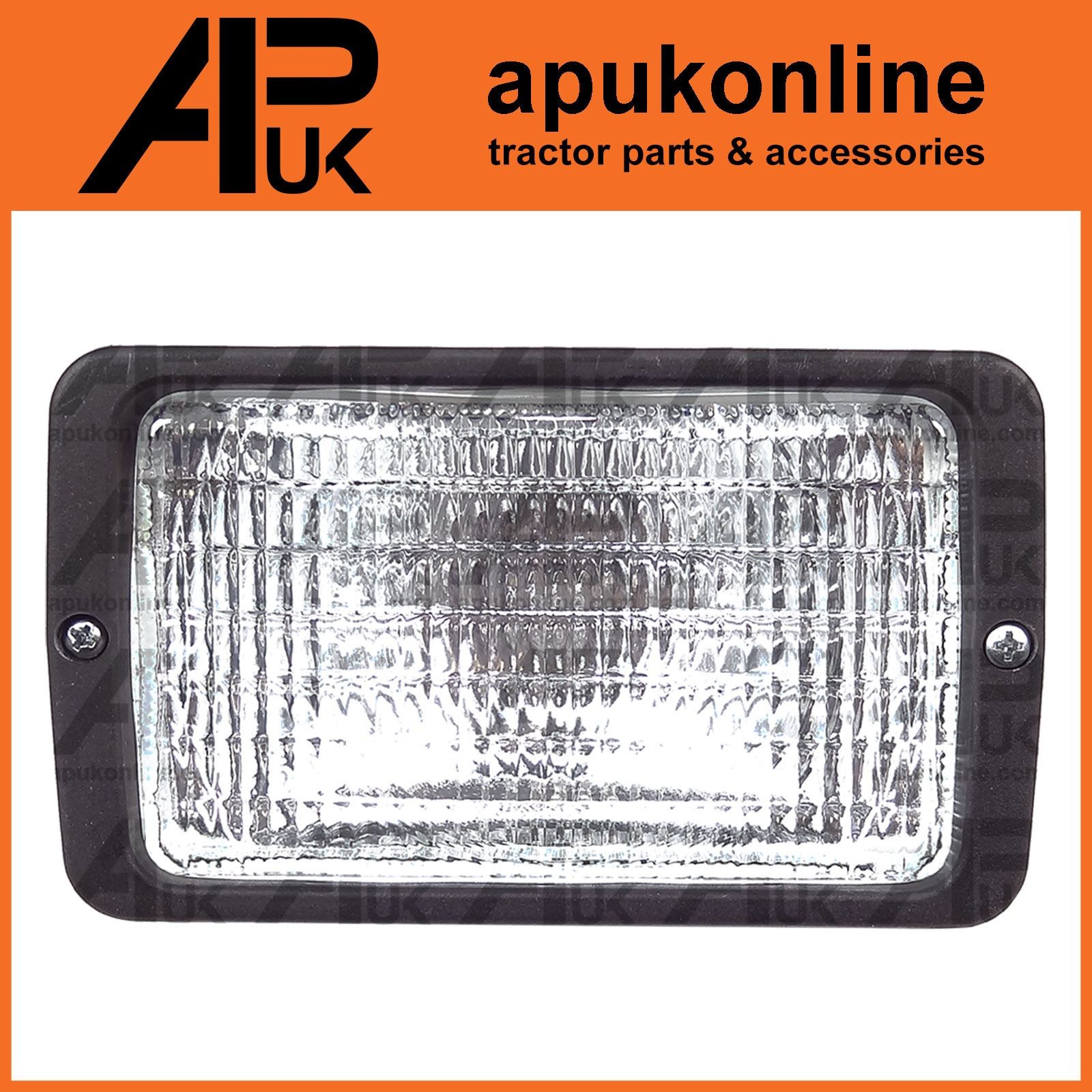 2X Rectangle Halogen Work Lights Side Mounting Flood Beam Digger 4×4 Offroad