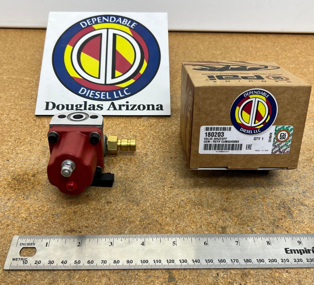 Fuel Shutoff Valve Solenoid for a Cummins 855 & L10. PAI # 180203 Ref. # 3045883