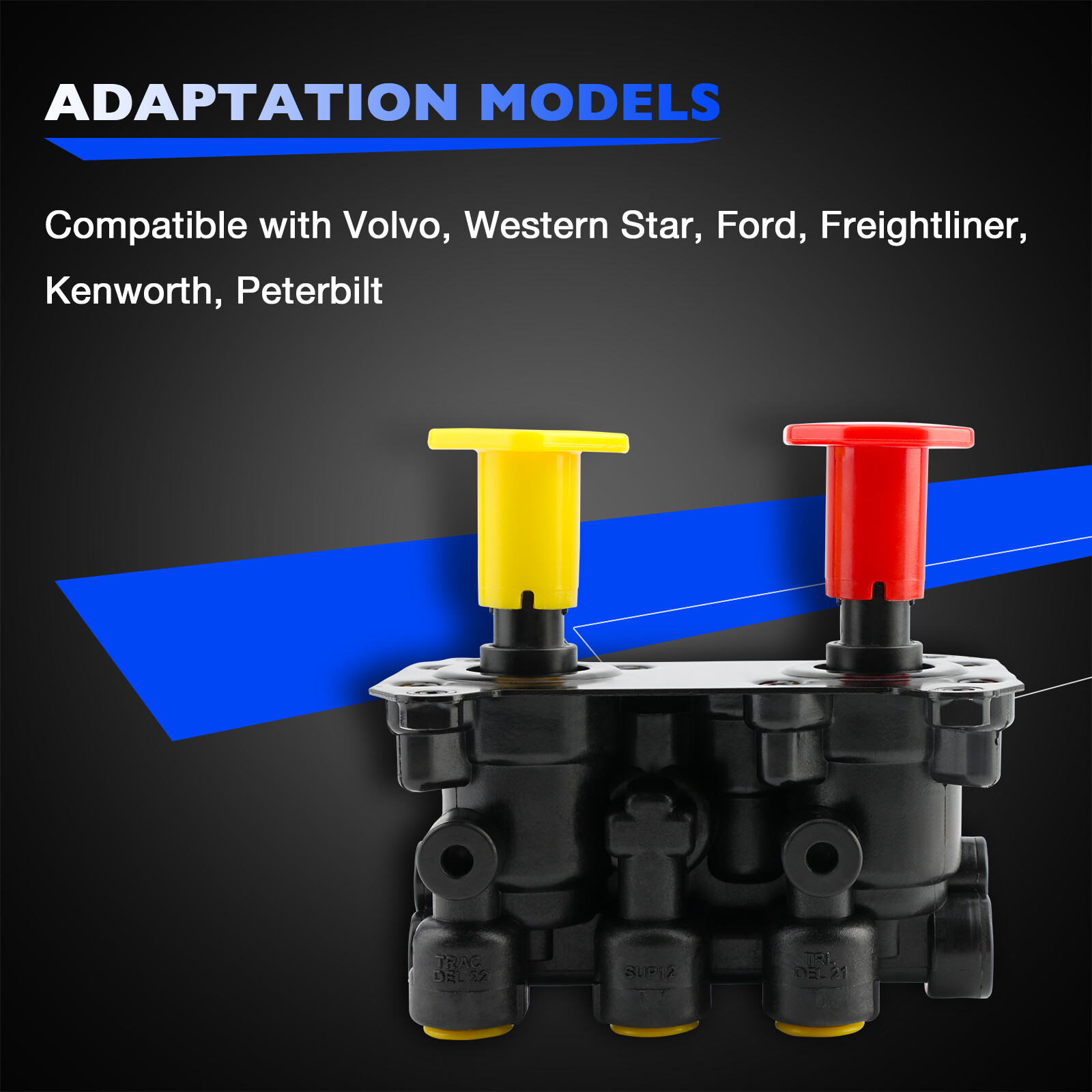 800519 MV-3 Dash Air Brake Control Valve Fit for Freightliner Kenworth Peterbilt