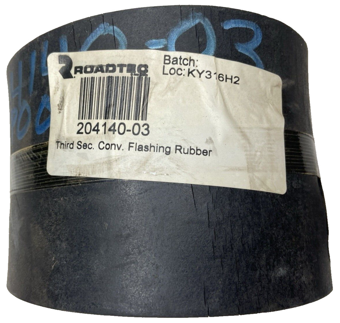 Roadtec 204140-03 Thrid Section Conv Flashing Rubber With Small Cracks