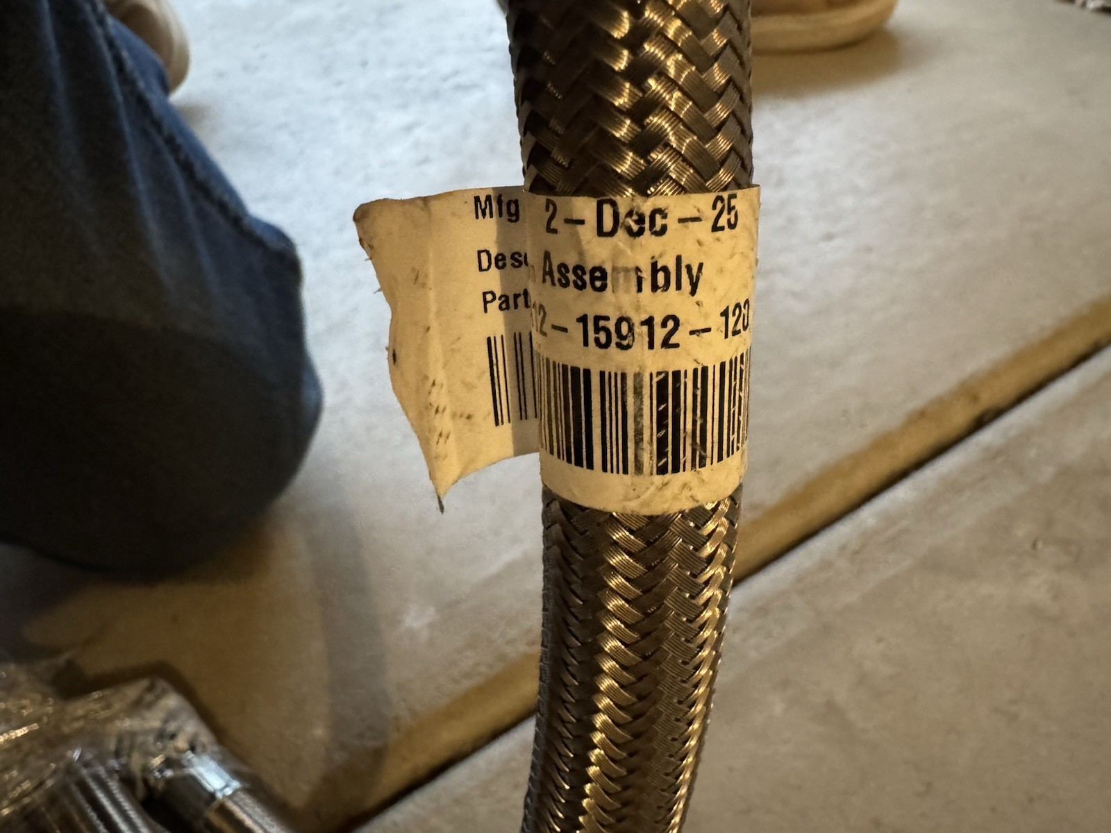 Parker Freightliner A12-15912-120 Air Line, Air Hose Discharge, Teflon, 120”