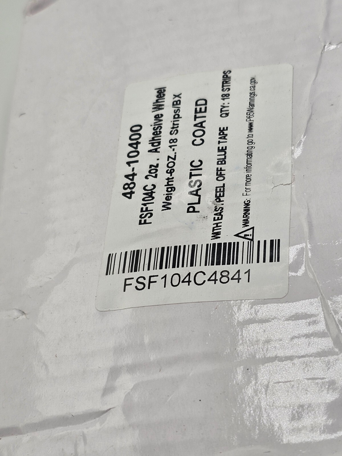 ( QTY 18 ) 484-10400 Steel Adhesive Wheel FSF104C Weight 2 Oz.