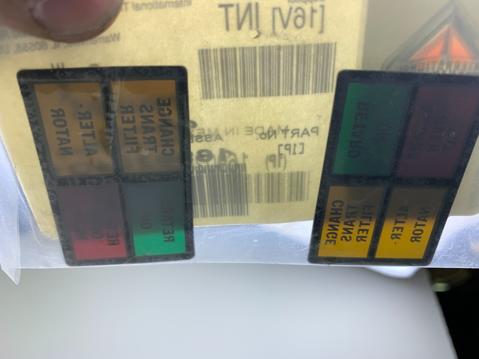 2 PACK Genuine International 1690284C1 Instrument Cluster Warning Light Lens