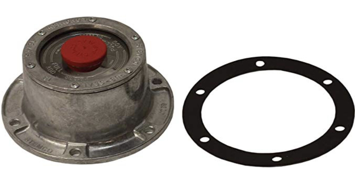 One Stemco 300-4009 Six Hole Aluminum Hubcap with Gasket – Bulk Pack 340-4009