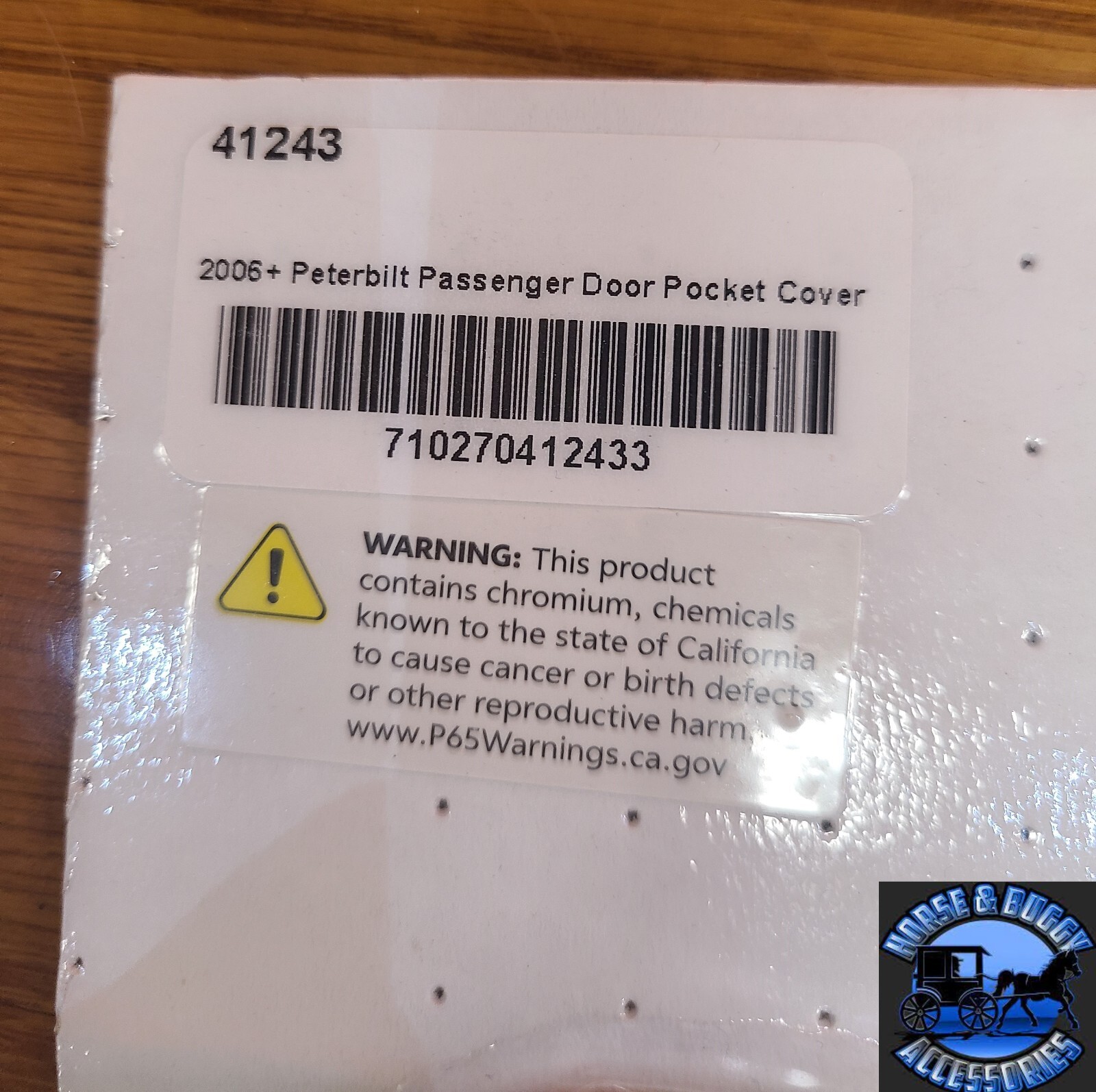 stainless steel Peterbilt Passenger Door Pocket Cover 2006+ 379, 389, 388 new