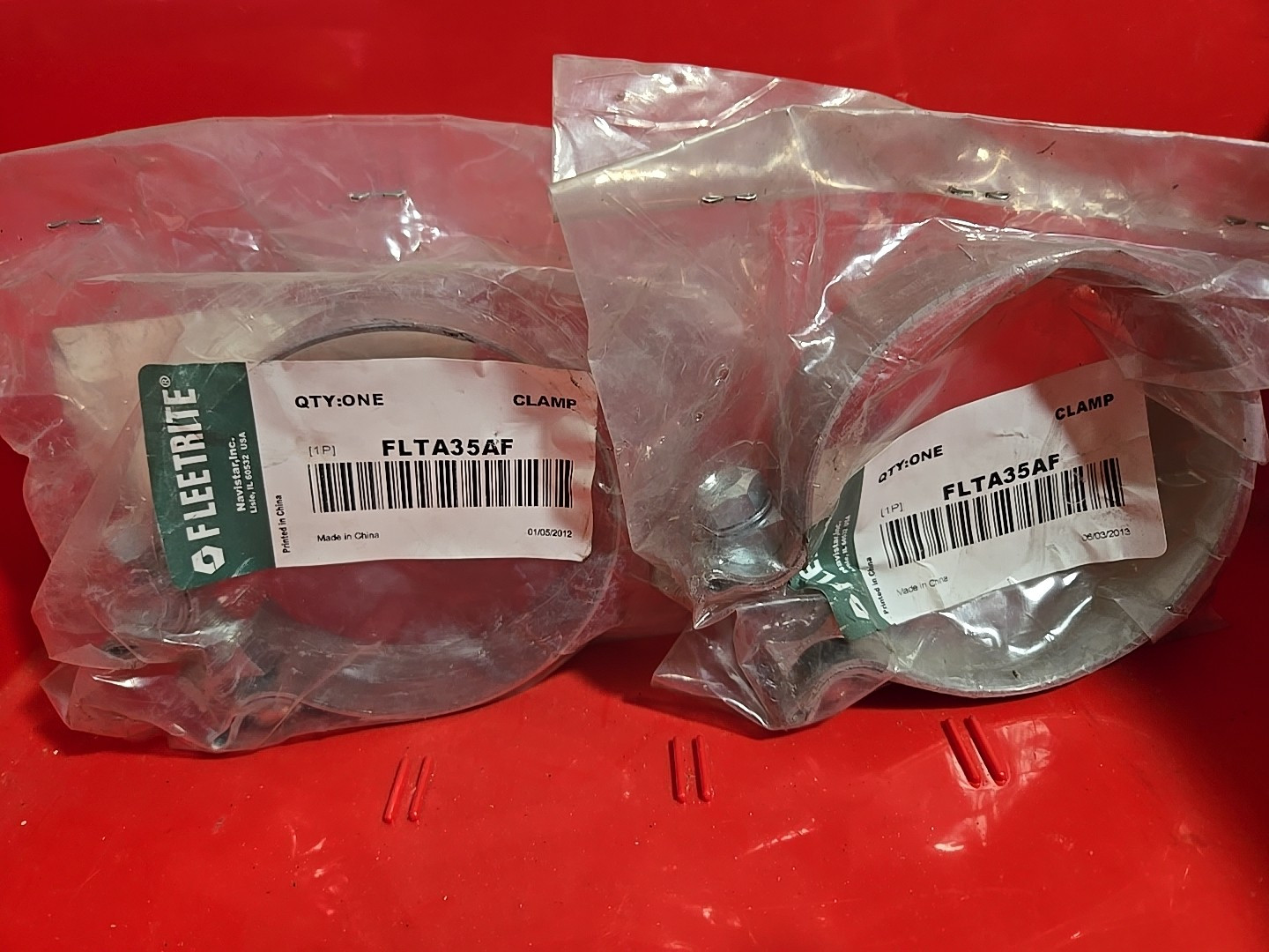NOS Lot Of 2 Navistar/Fleetrite FLTA35AF 3.5 HD, Pre-Form, Aluminum