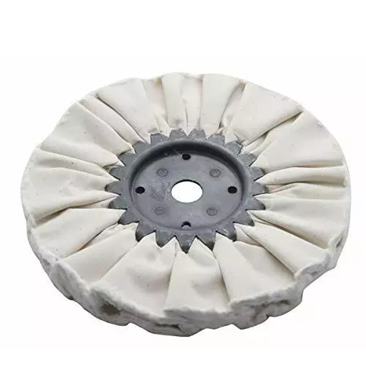 United Pacific 90031 10″ White Treated Airway Buff – 5/8″-& 1/2″- Arbor- 1 Unit