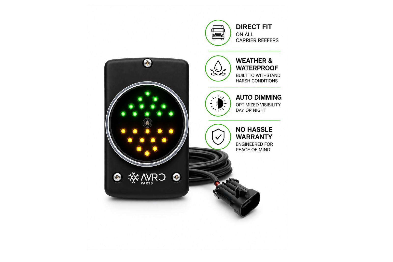 AVRO LED Status Light Carrier Transicold Vector 7300 7500 Reefer Replacement