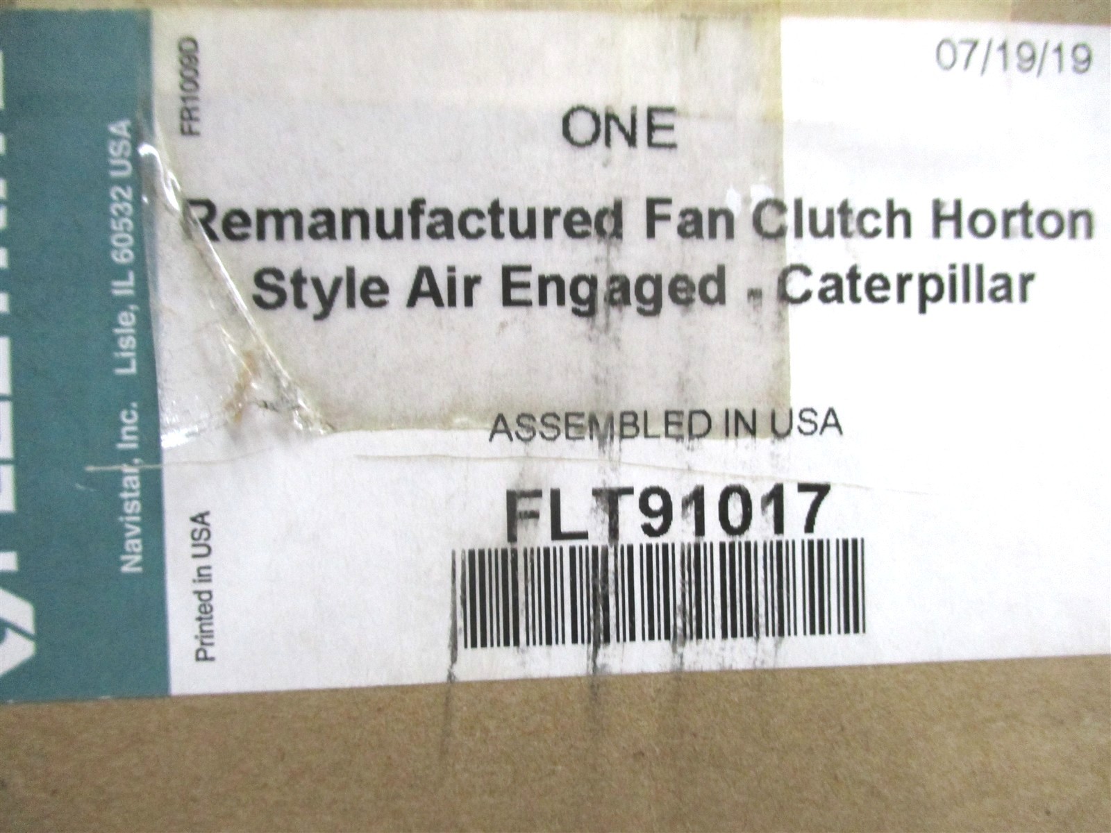 FLT91017 FLEETRITE FAN CLUTCH FOR INTERNATIONAL/3406 1987-93 1666510C91 791017