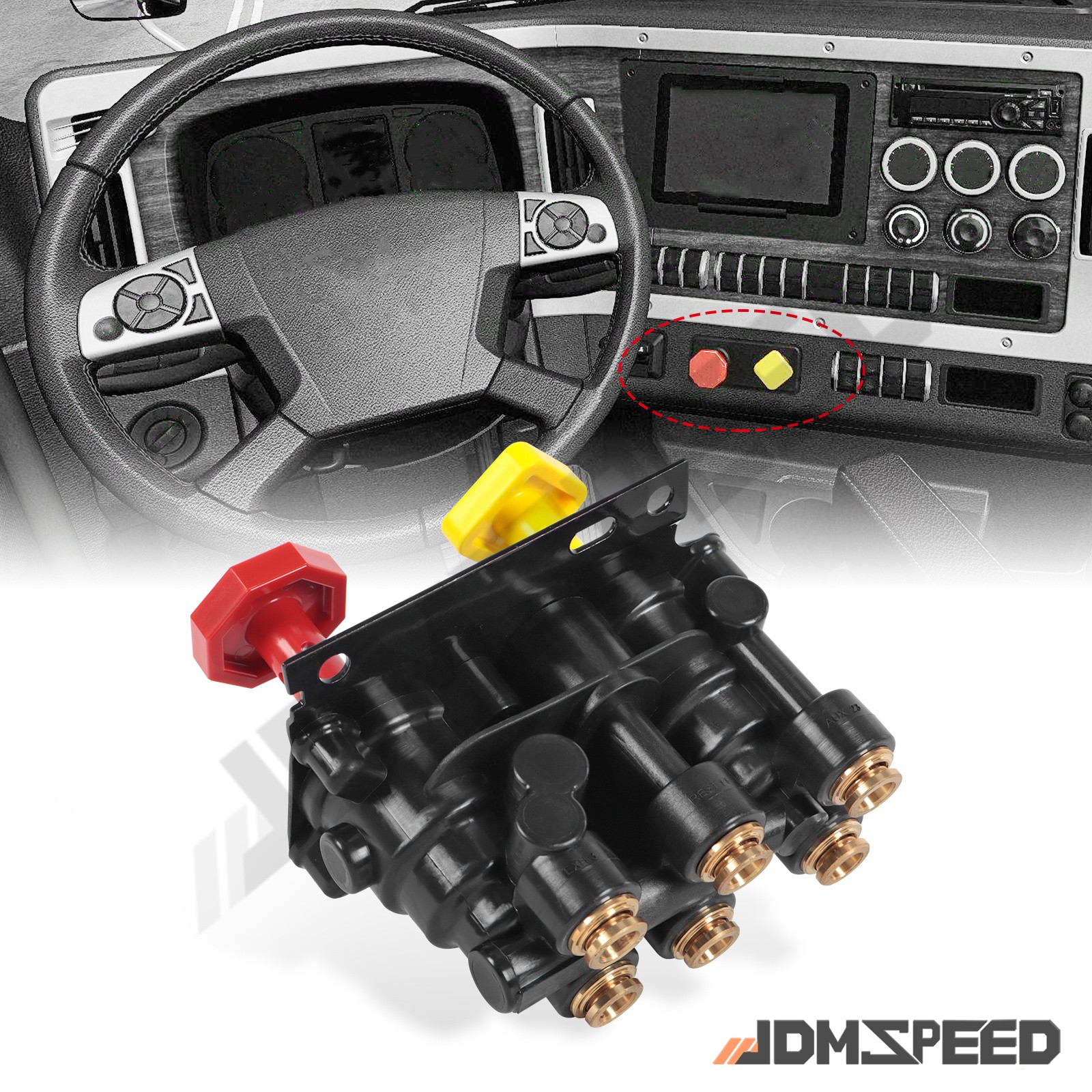 MV3 Dash Air Brake Control Valve For Haldex Volvo 20560009 Keene Truck KN20619