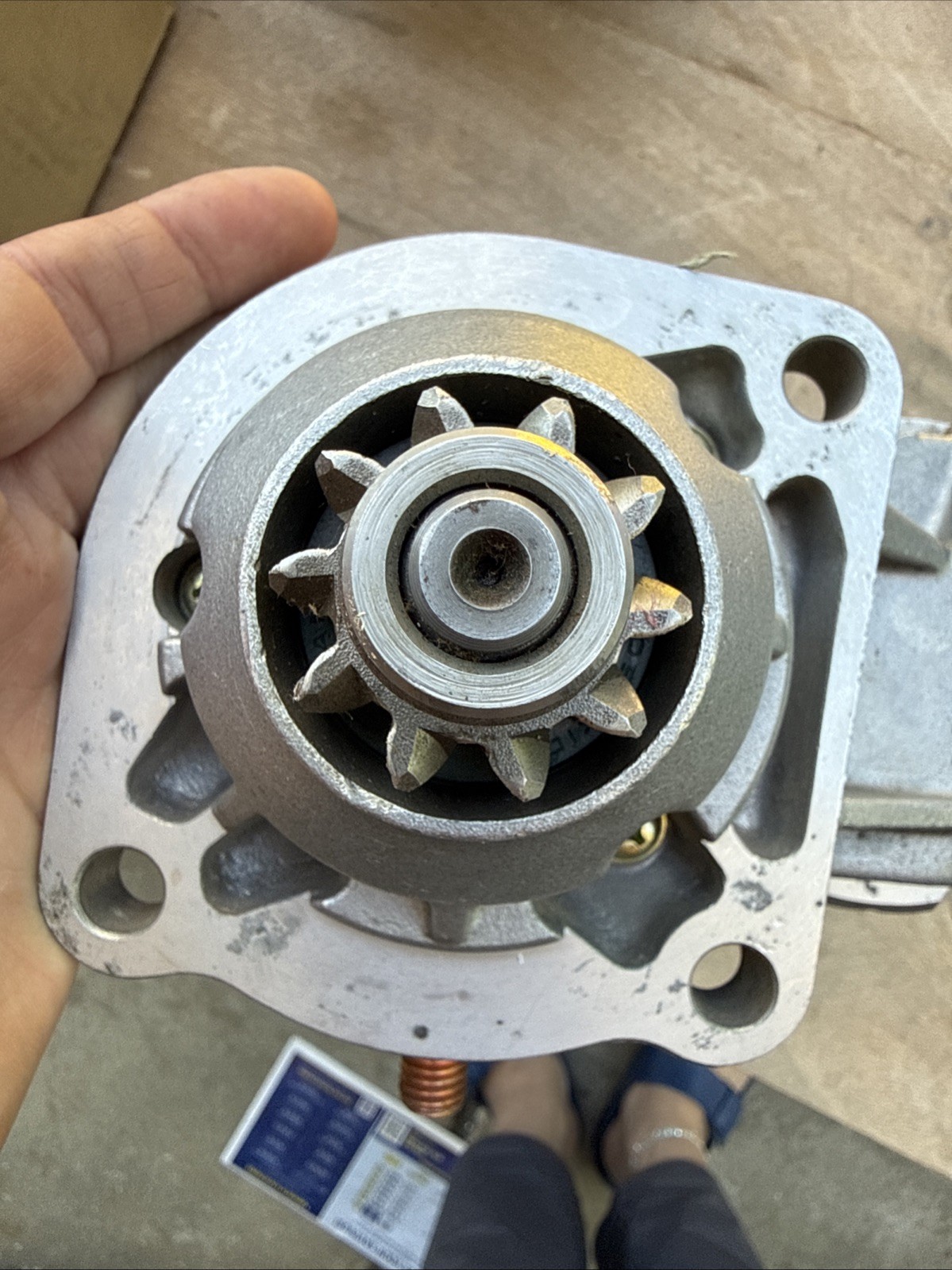 Caterpillar Original 3E5382 12V Starter Asphalt Pavers Challenger. Missing Nuts